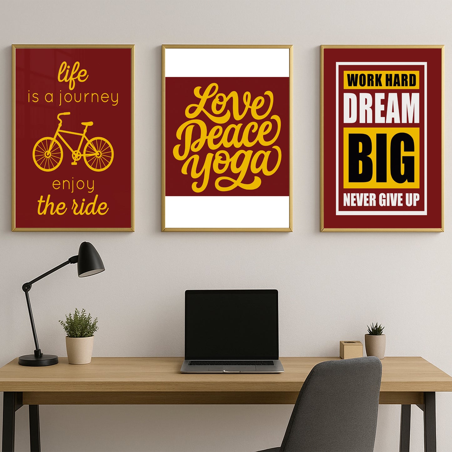 Fuel Your Hustle β Work Hard. Dream Big. Never Give Up - Luxury Framed Wall Art