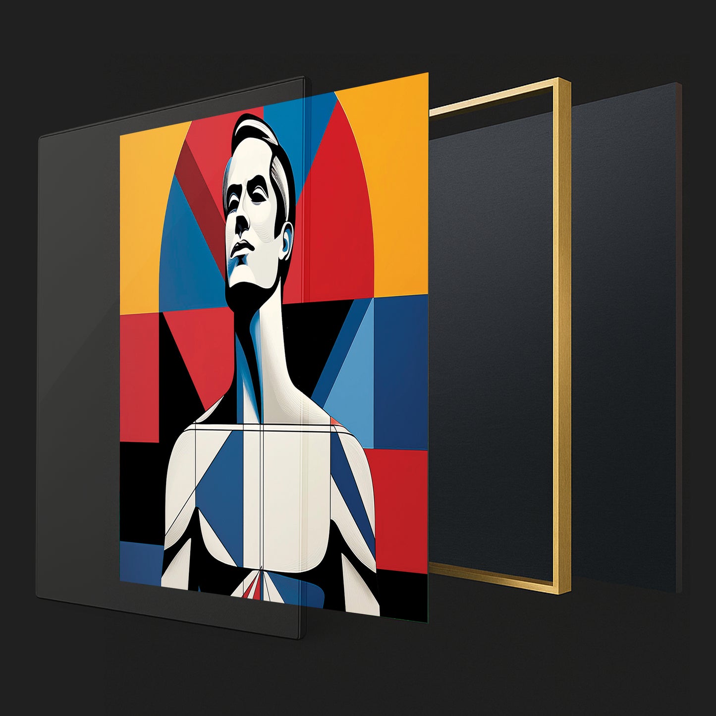 Rising Confidence – Luxury Framed Glass Art