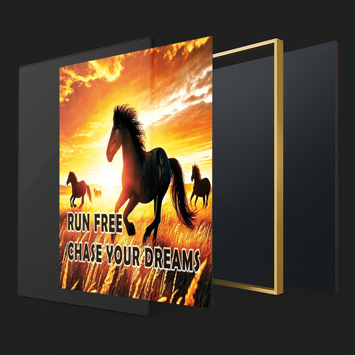 Run Free, Chase Your Dreams – Horse Wall Art
