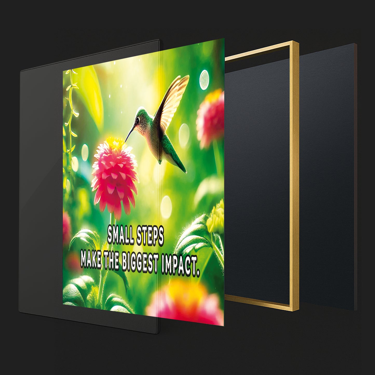 Small Steps, Big Impact – Hummingbird Wall Art