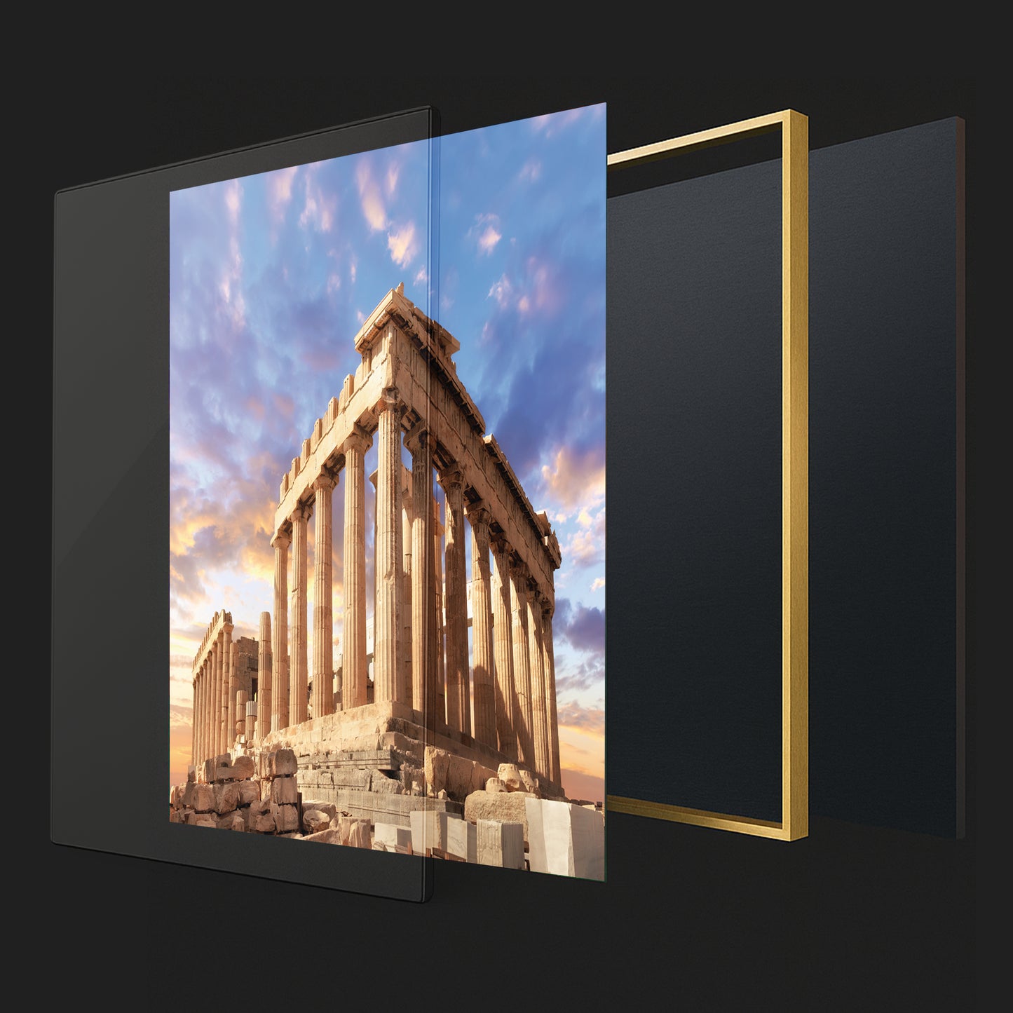 Parthenon at Sunset โ Athens Greece Ancient Architecture Print