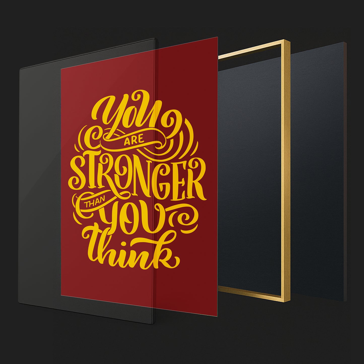 You Are Stronger Than You Think - Luxury Glass Wall Art