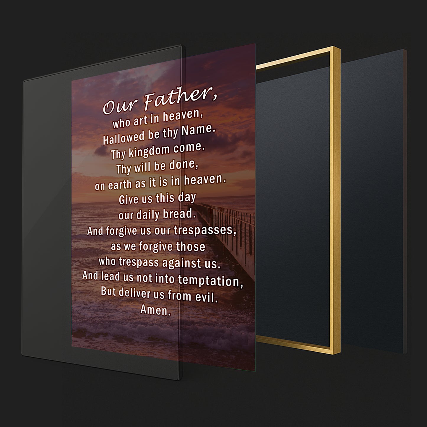 The Lord’s Prayer Wall Art – Our Father Christian Décor
