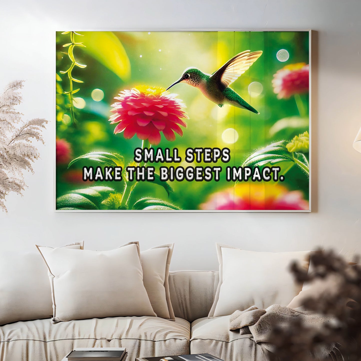 Small Steps, Big Impact – Hummingbird Wall Art