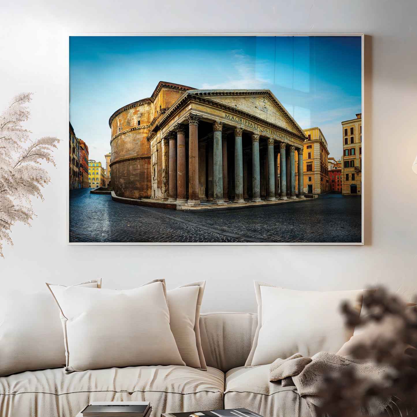 Pantheon of Rome – Ancient Temple with Corinthian Columns, Luxury UV Gloss Wall Art