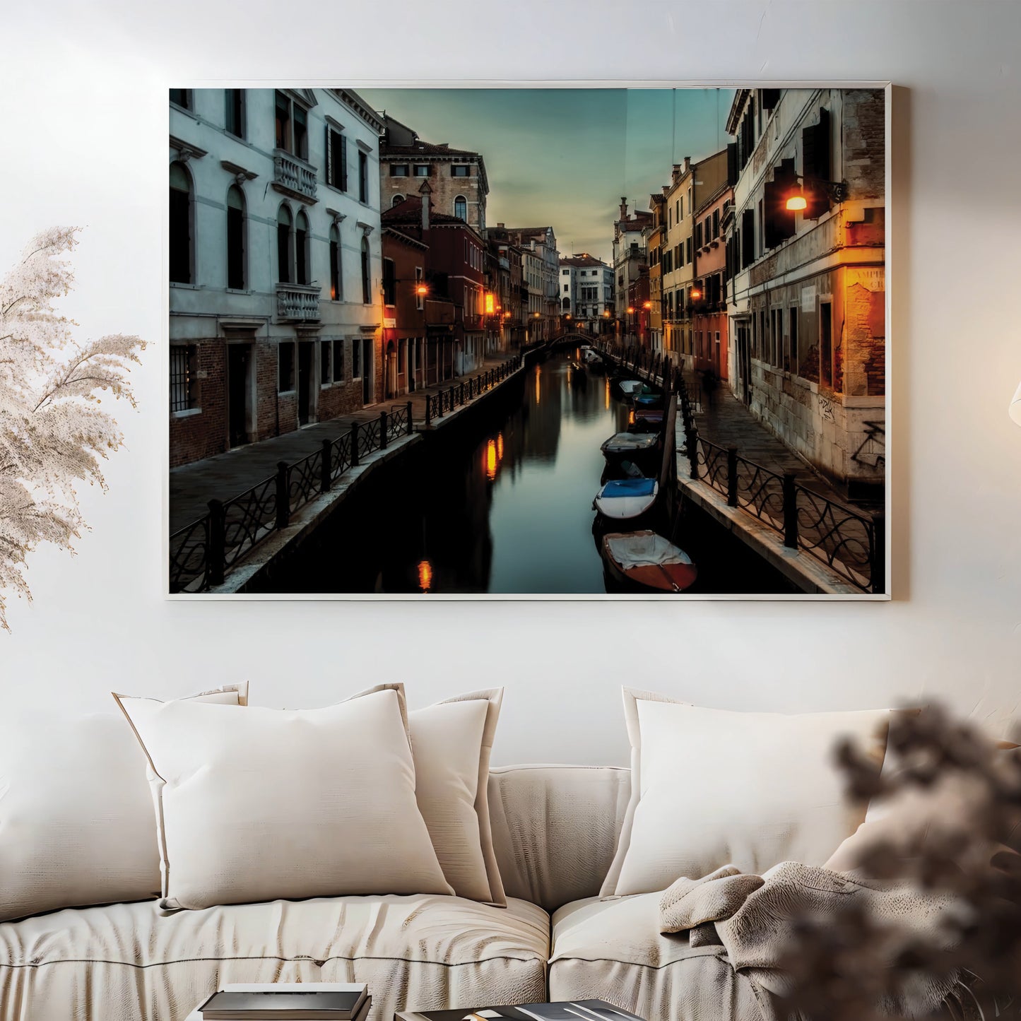 Venice Canal at Dusk – Tranquil Evening Glow