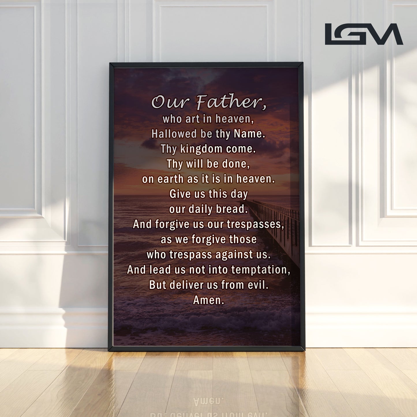 The Lord’s Prayer Wall Art – Our Father Christian Décor