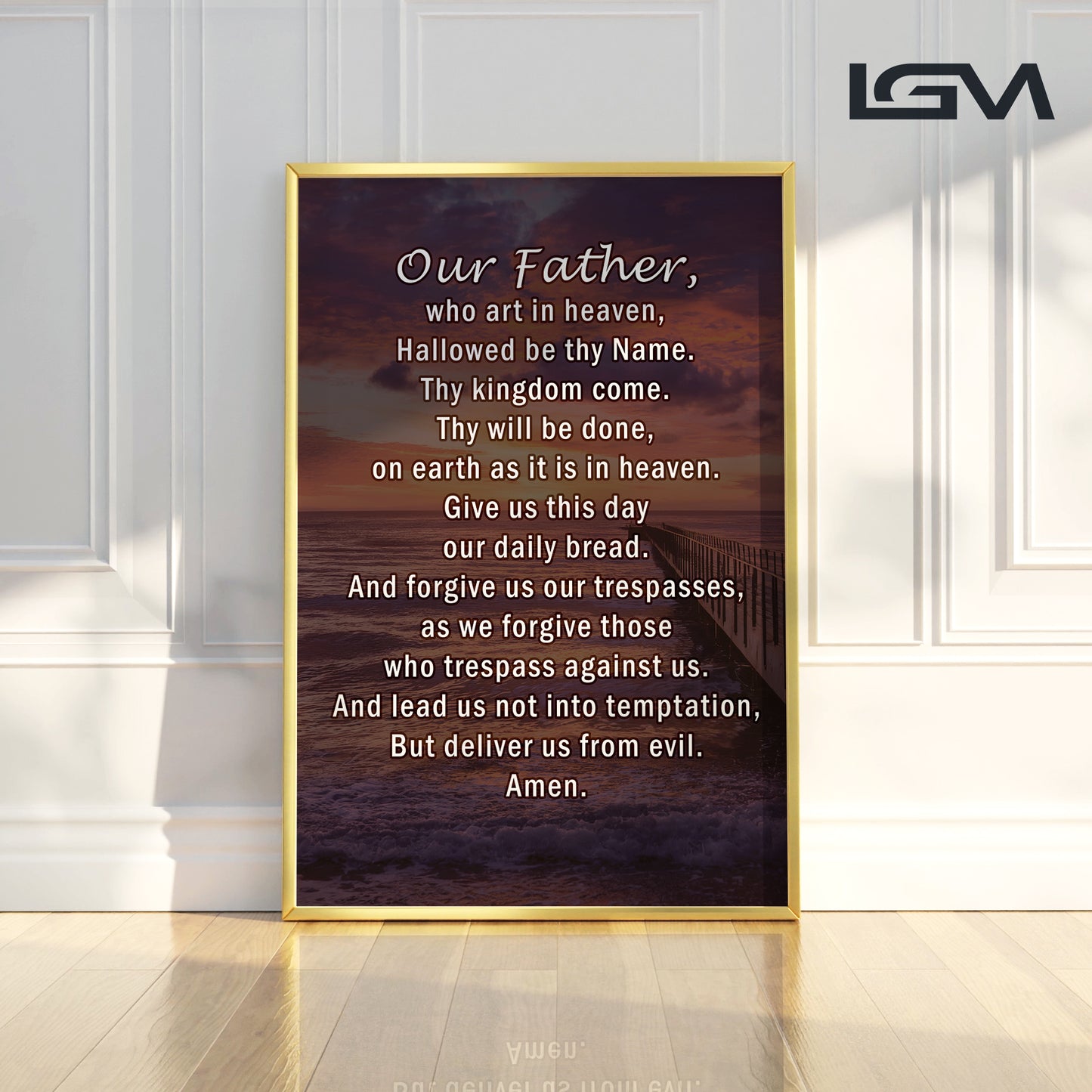 The Lord’s Prayer Wall Art – Our Father Christian Décor