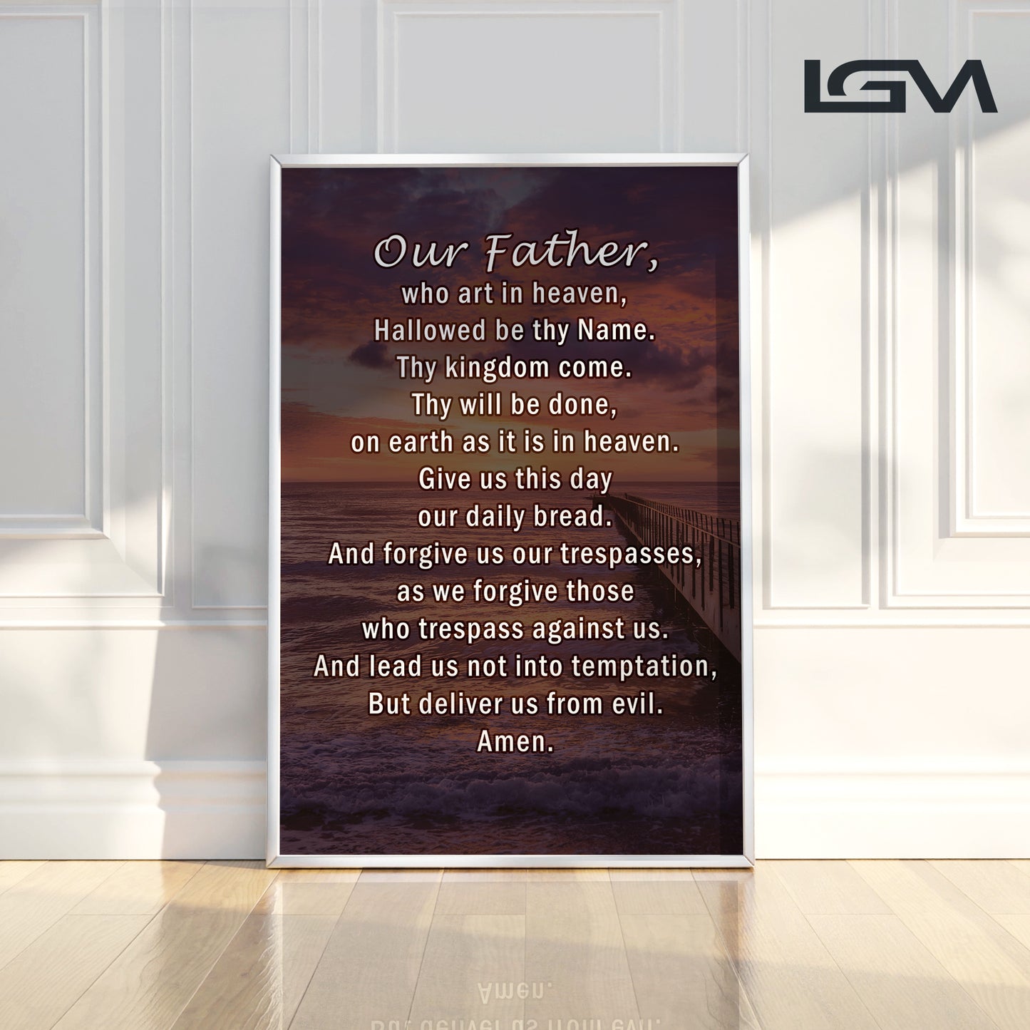 The Lord’s Prayer Wall Art – Our Father Christian Décor