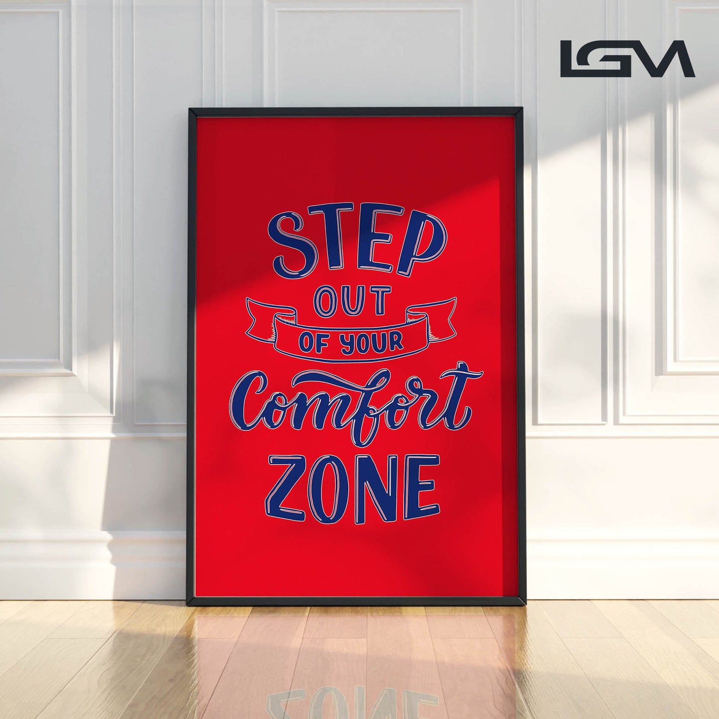 Embrace Growth β Step Out of Your Comfort Zone - Luxury Glass Wall Art