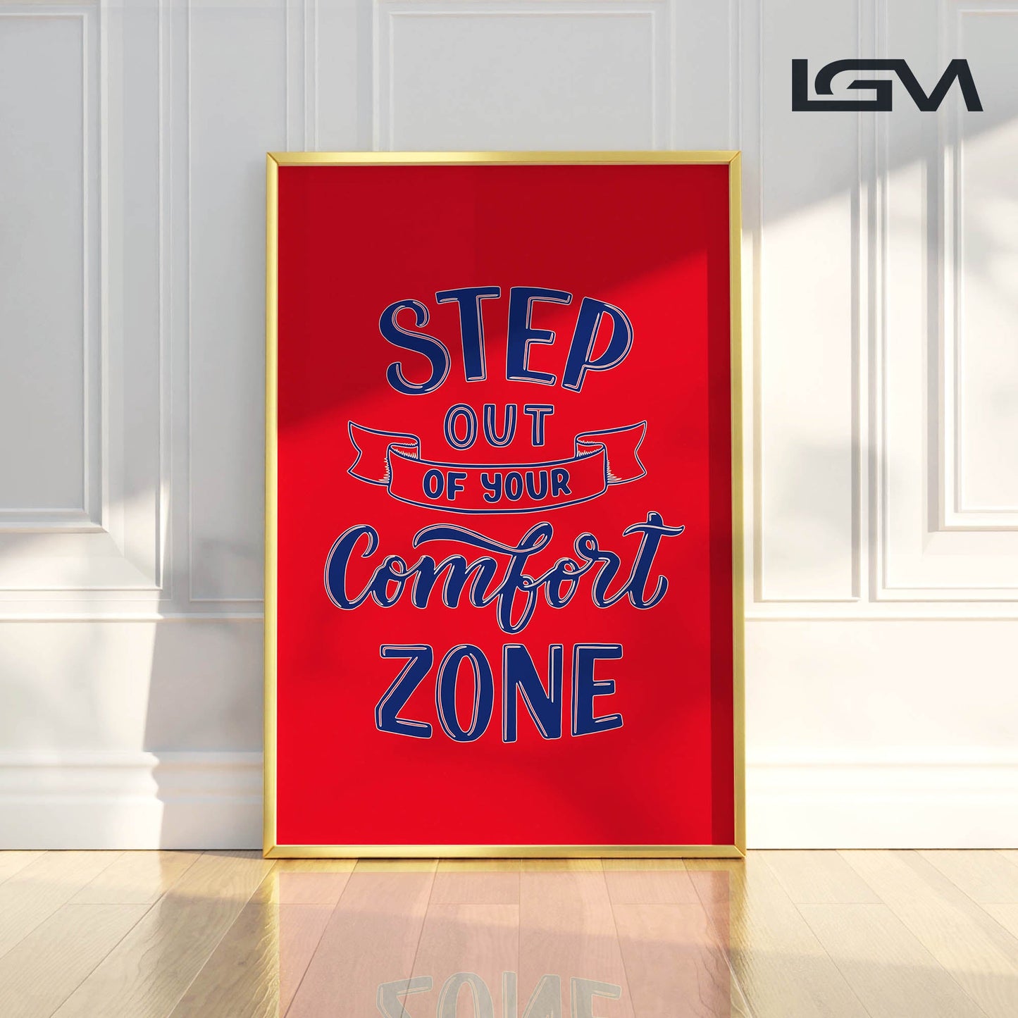 Embrace Growth β Step Out of Your Comfort Zone - Luxury Glass Wall Art