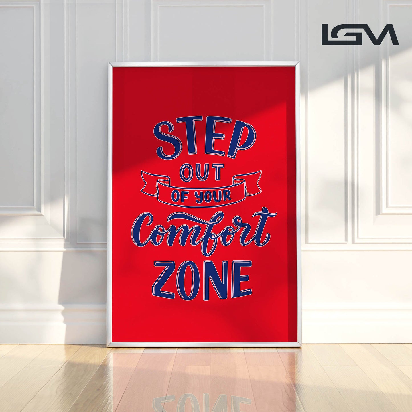 Embrace Growth β Step Out of Your Comfort Zone - Luxury Glass Wall Art