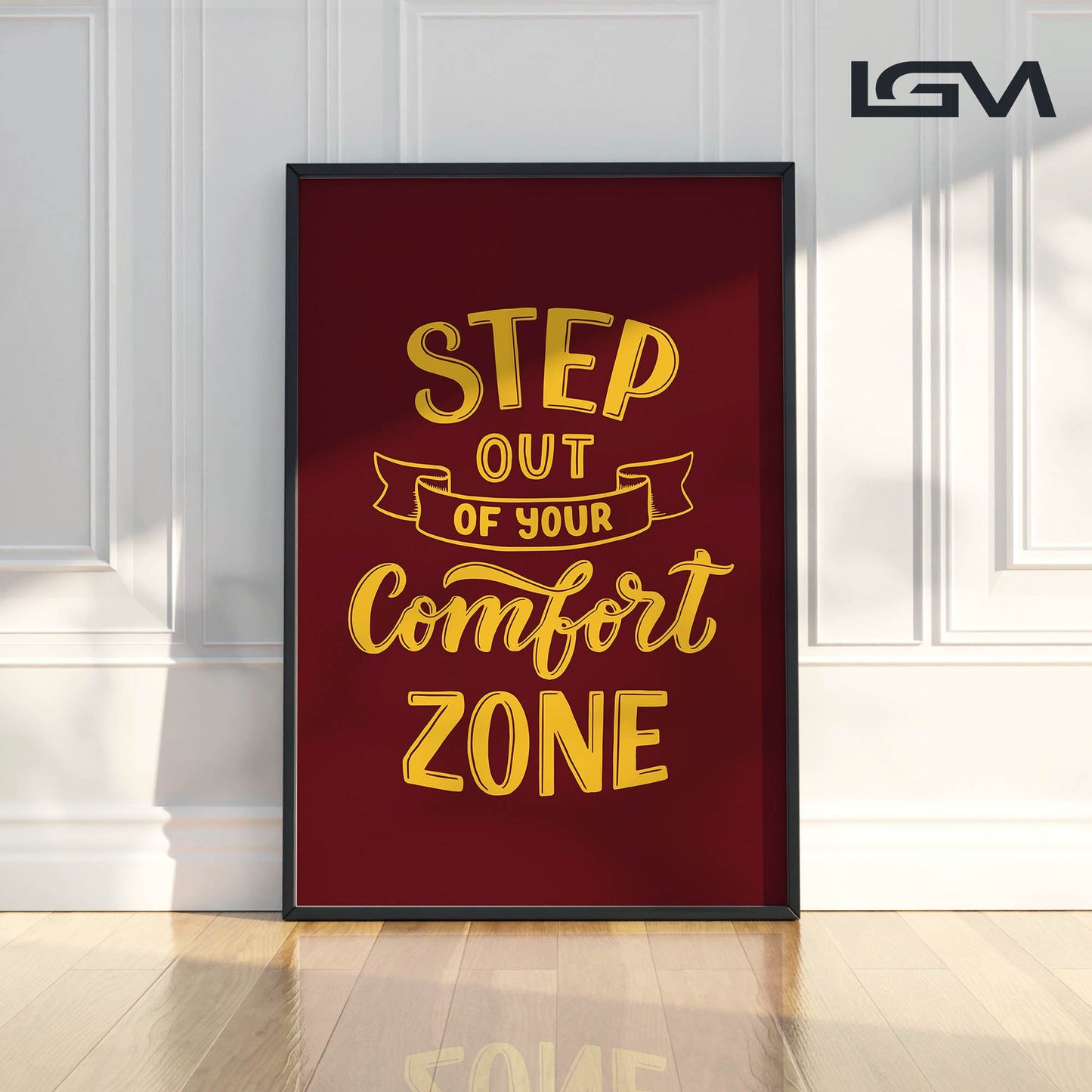 Embrace Growth β Step Out of Your Comfort Zone - Luxury Glass Wall Art