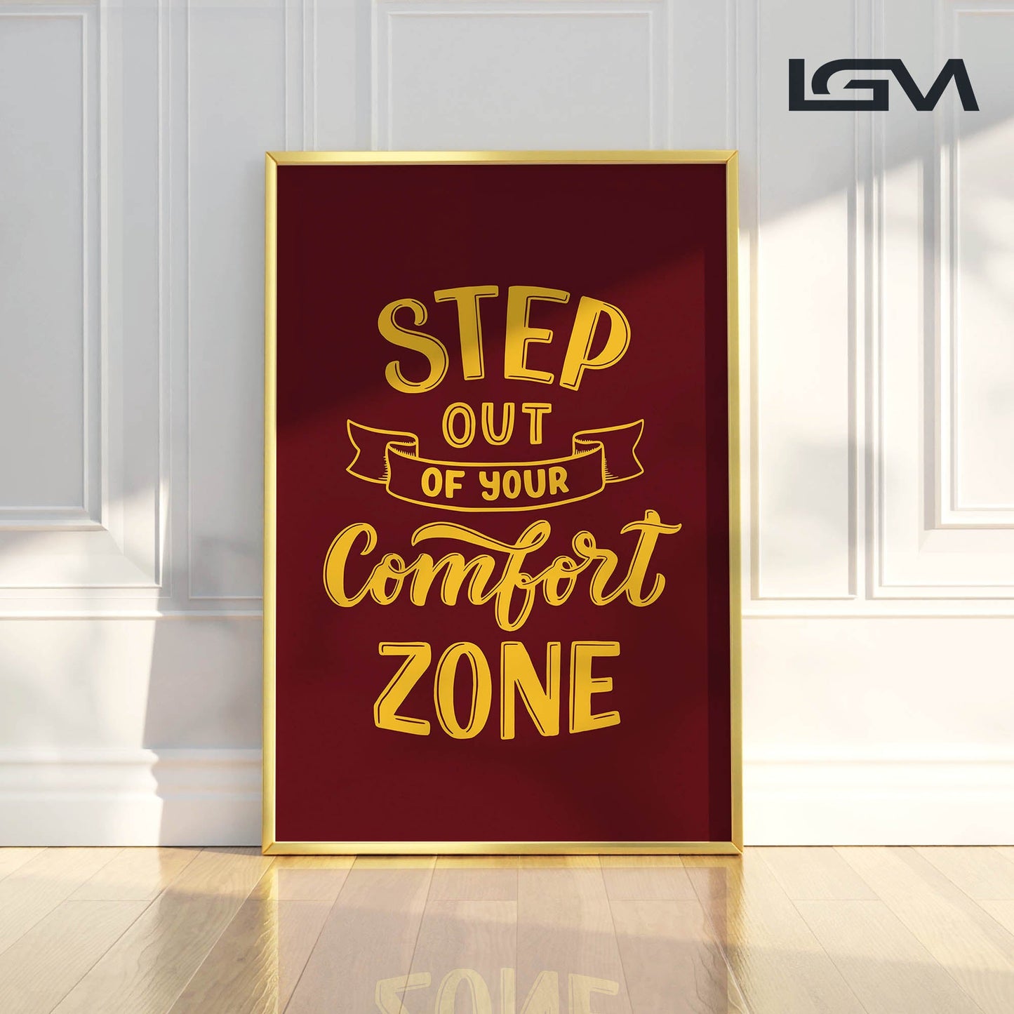 Embrace Growth β Step Out of Your Comfort Zone - Luxury Glass Wall Art