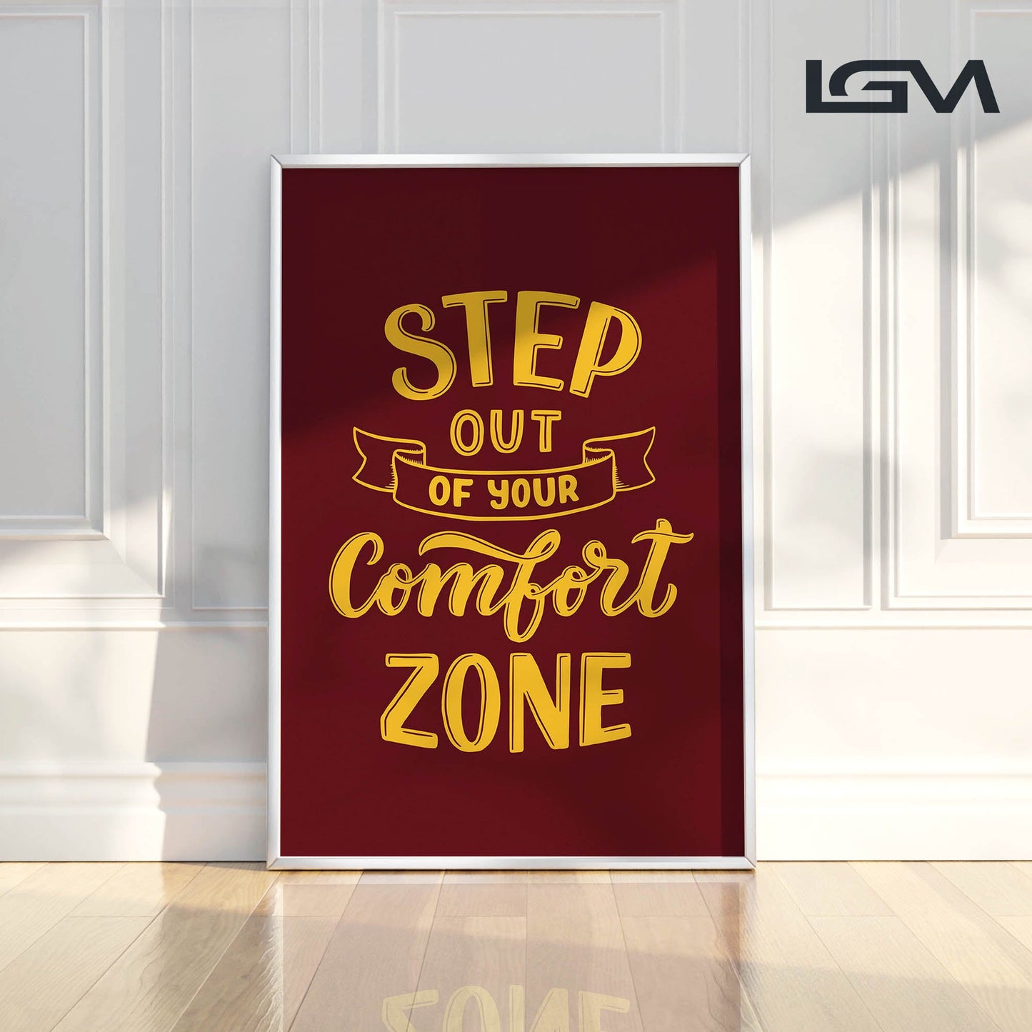 Embrace Growth β Step Out of Your Comfort Zone - Luxury Glass Wall Art