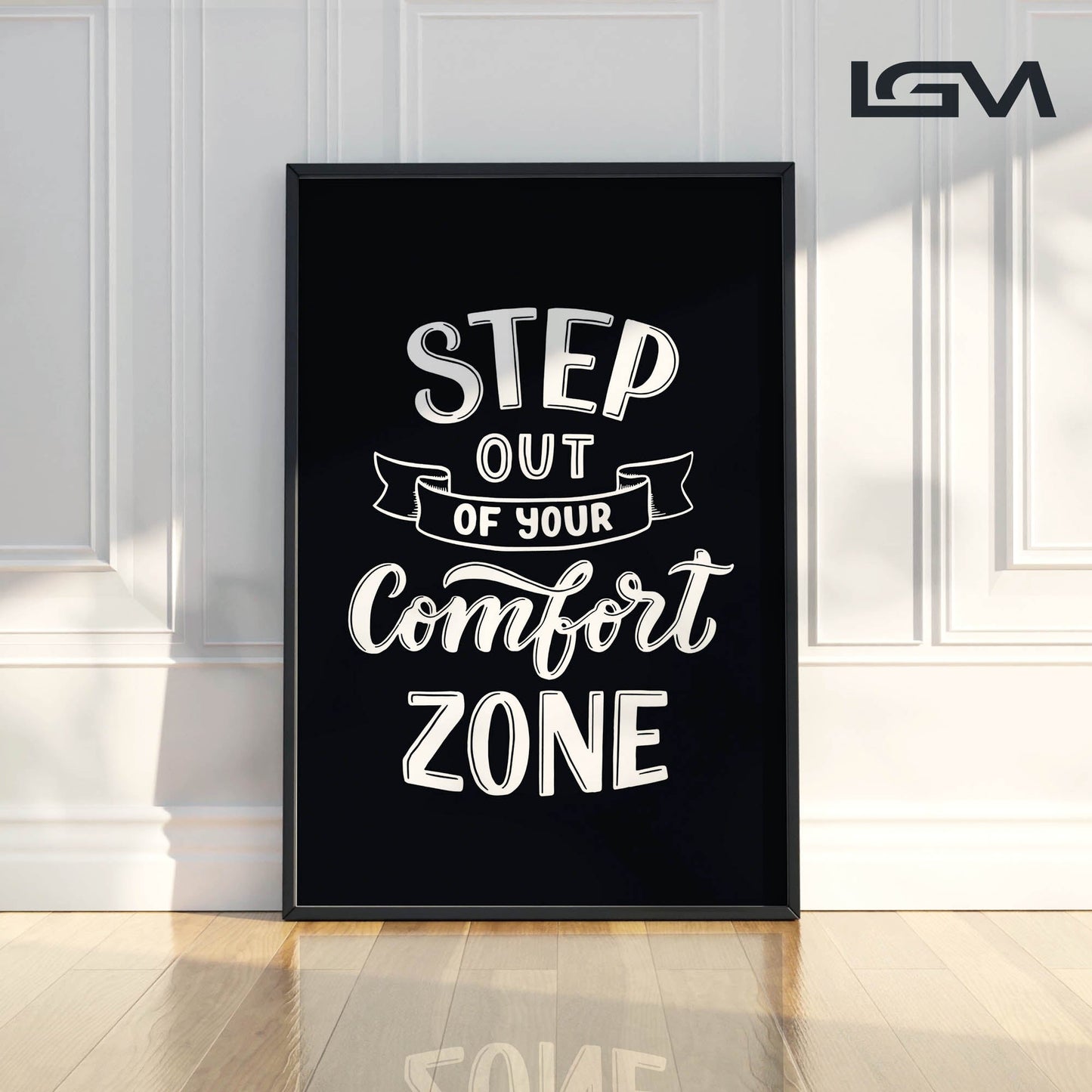 Embrace Growth β Step Out of Your Comfort Zone - Luxury Glass Wall Art