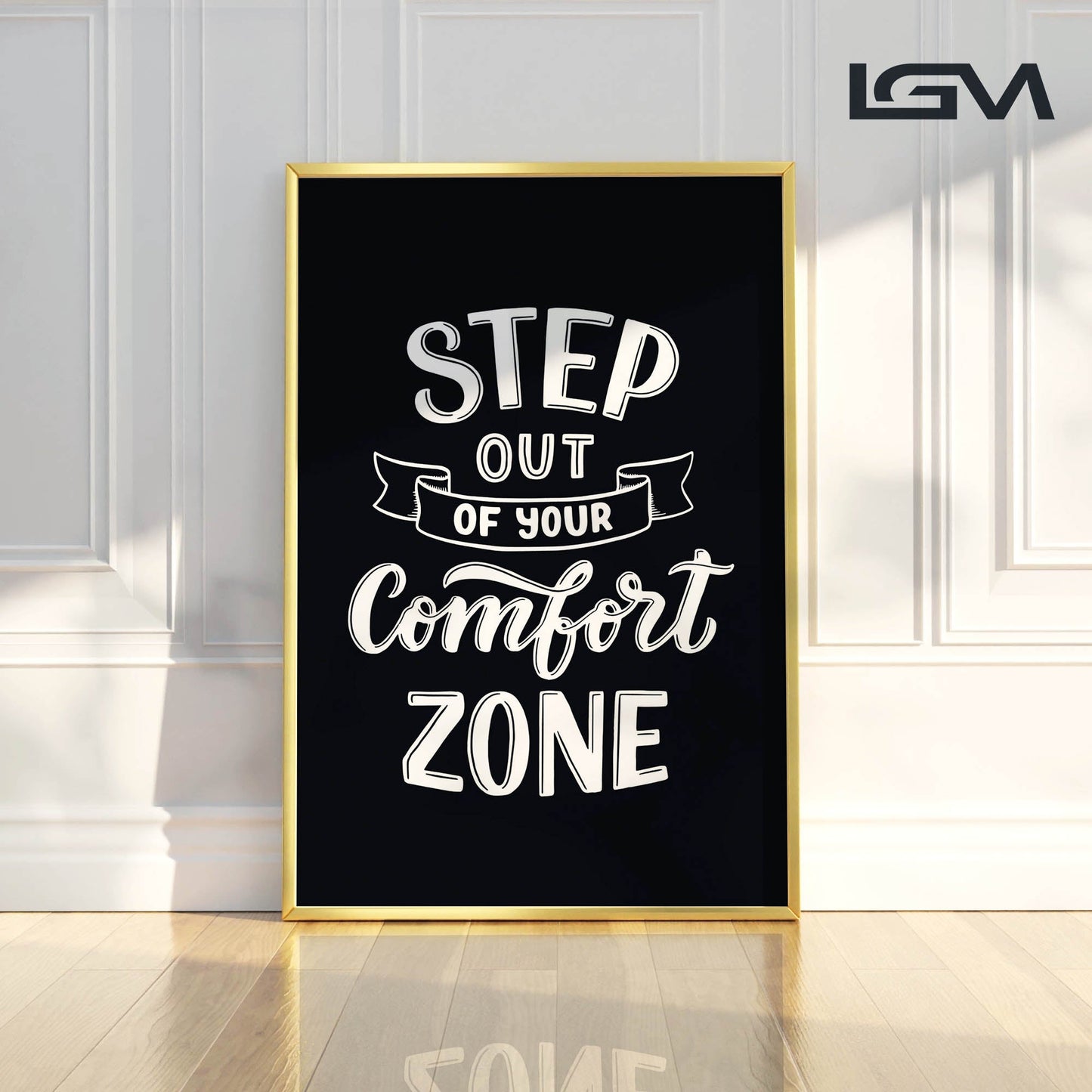 Embrace Growth β Step Out of Your Comfort Zone - Luxury Glass Wall Art