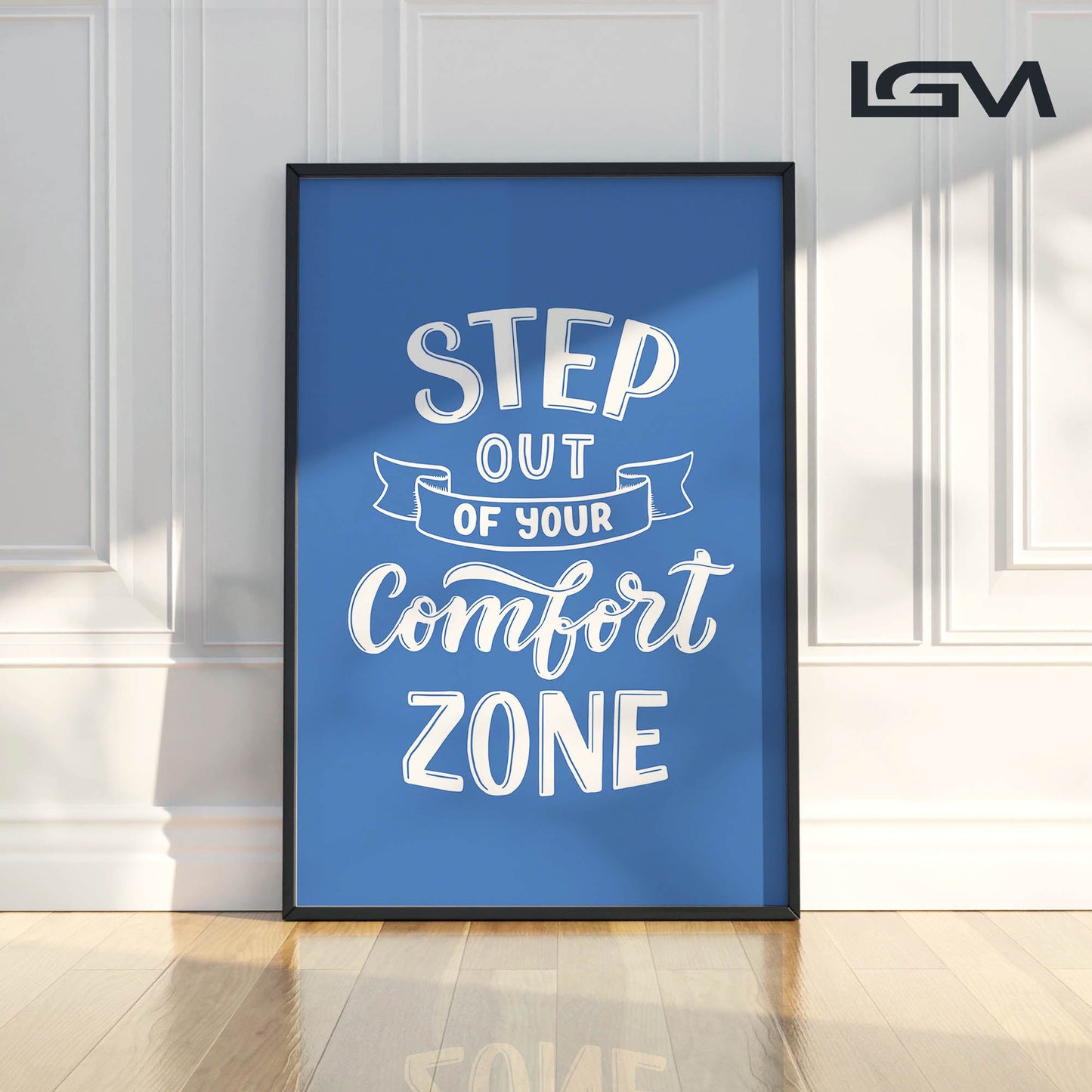 Embrace Growth β Step Out of Your Comfort Zone - Luxury Glass Wall Art
