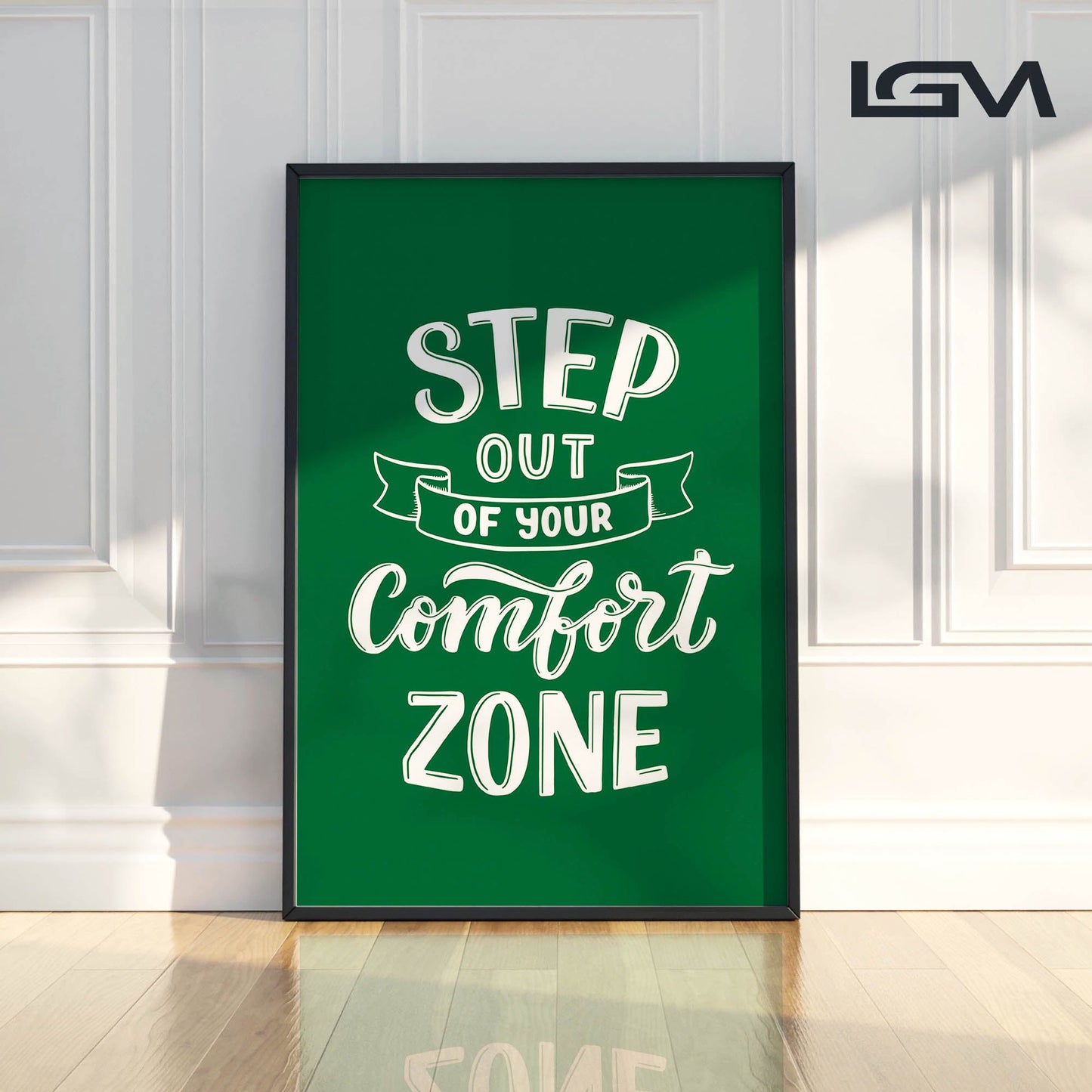 Embrace Growth β Step Out of Your Comfort Zone - Luxury Glass Wall Art