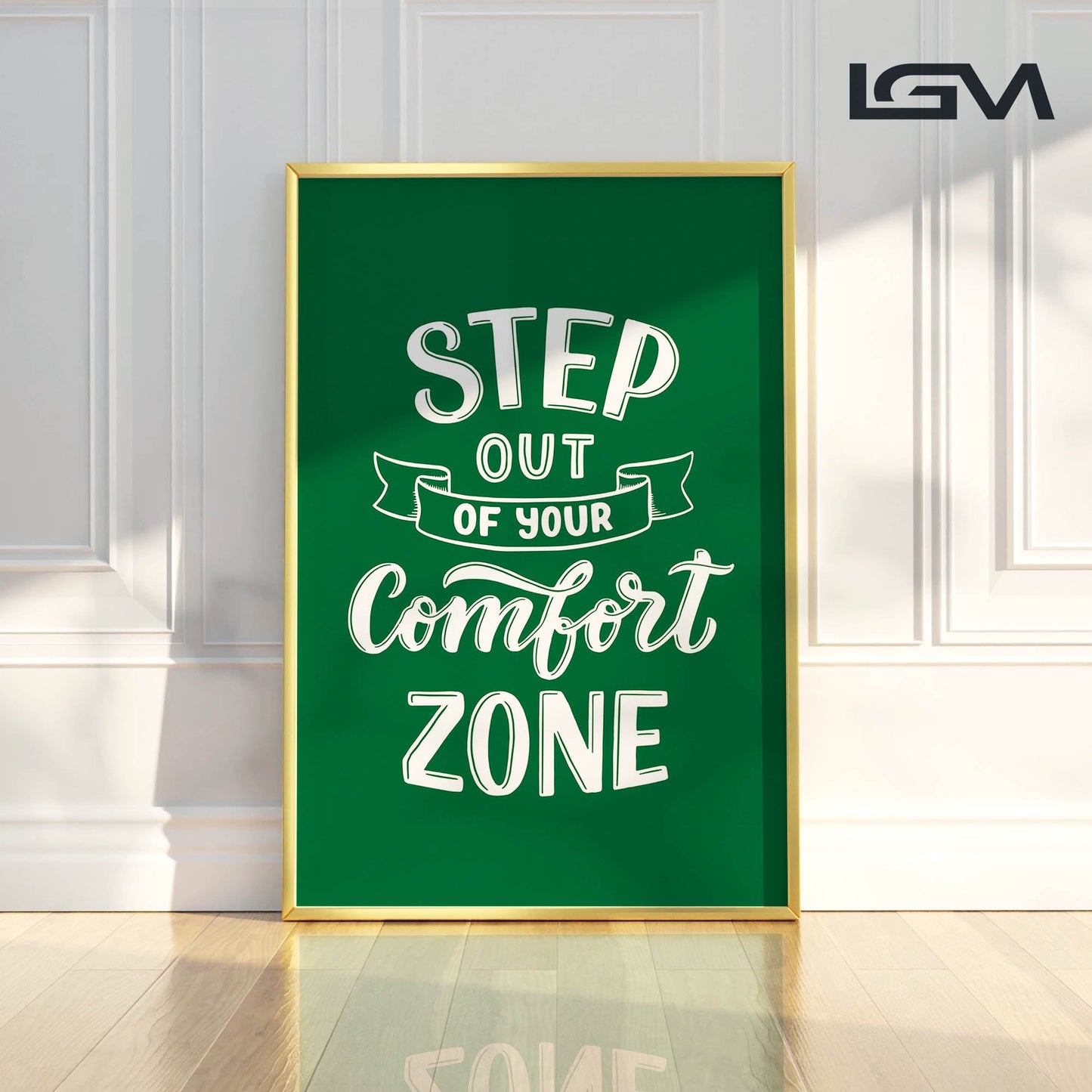 Embrace Growth β Step Out of Your Comfort Zone - Luxury Glass Wall Art