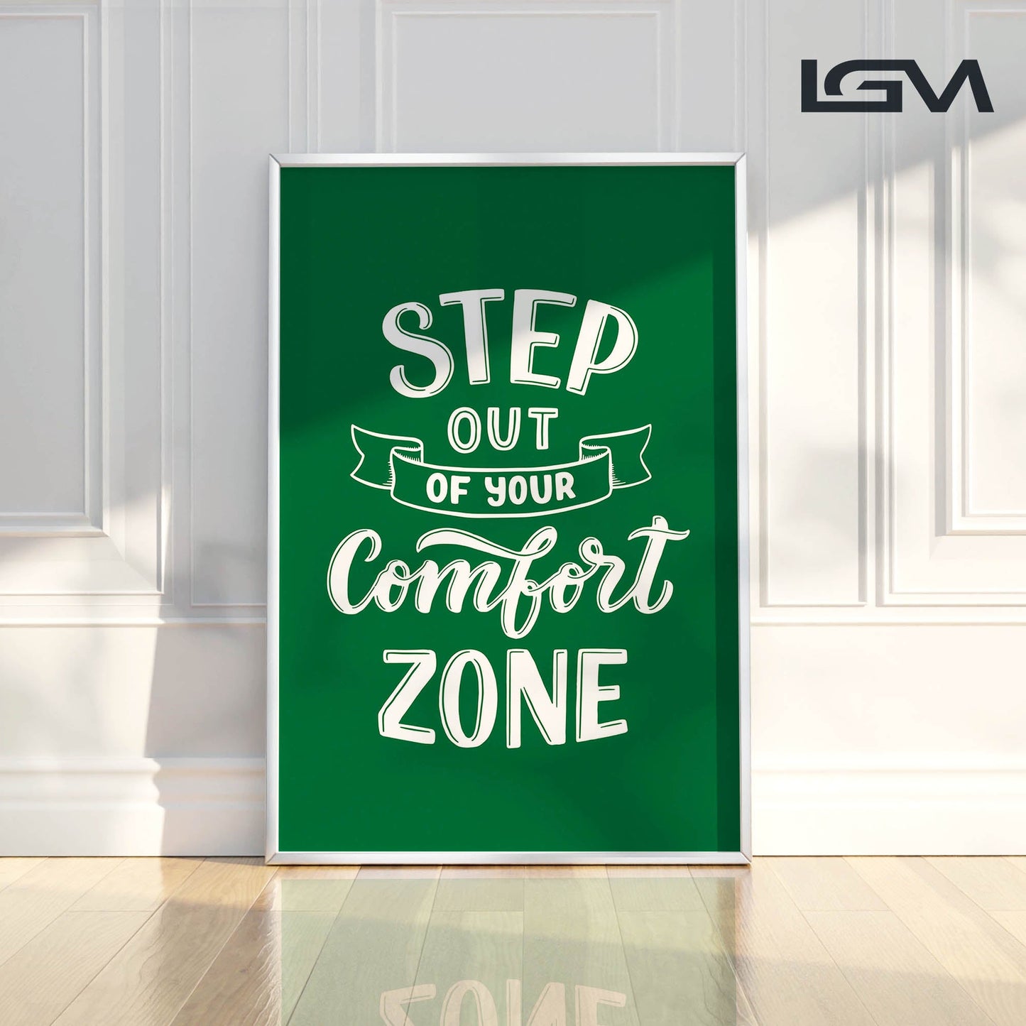 Embrace Growth β Step Out of Your Comfort Zone - Luxury Glass Wall Art