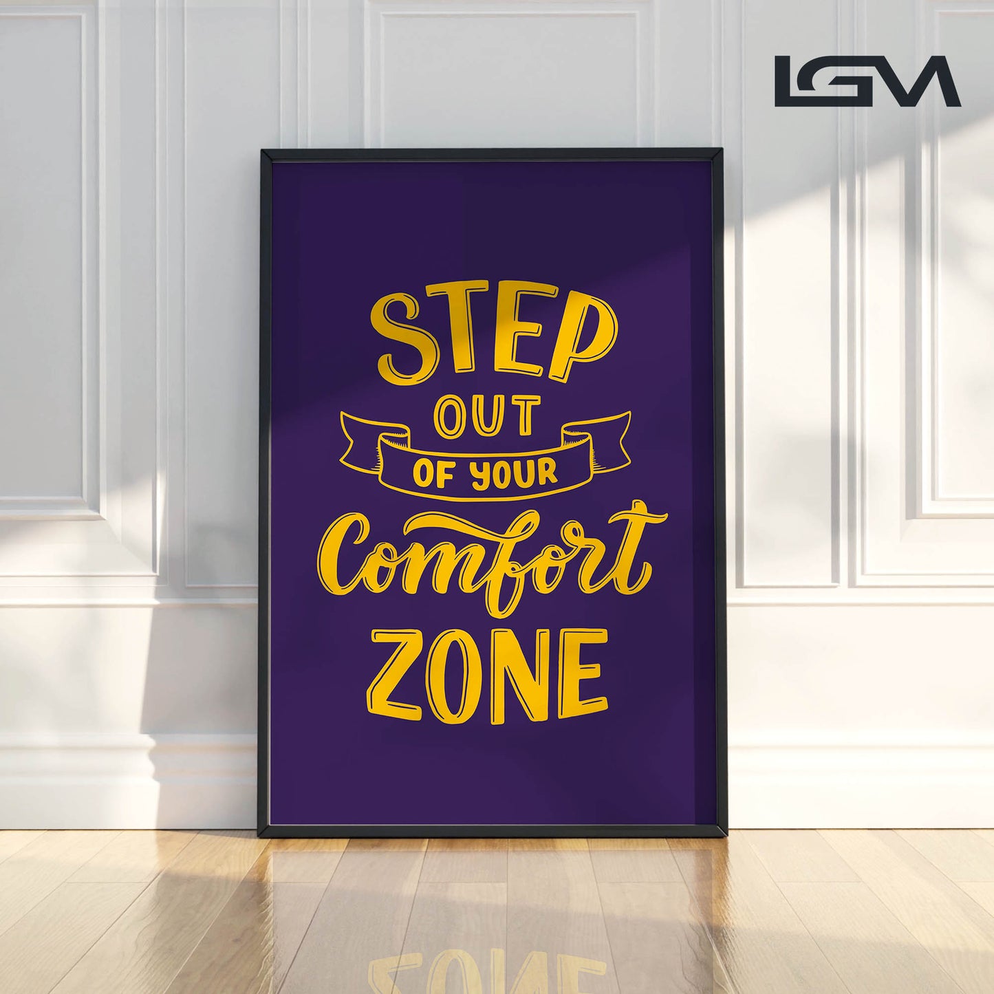 Embrace Growth β Step Out of Your Comfort Zone - Luxury Glass Wall Art