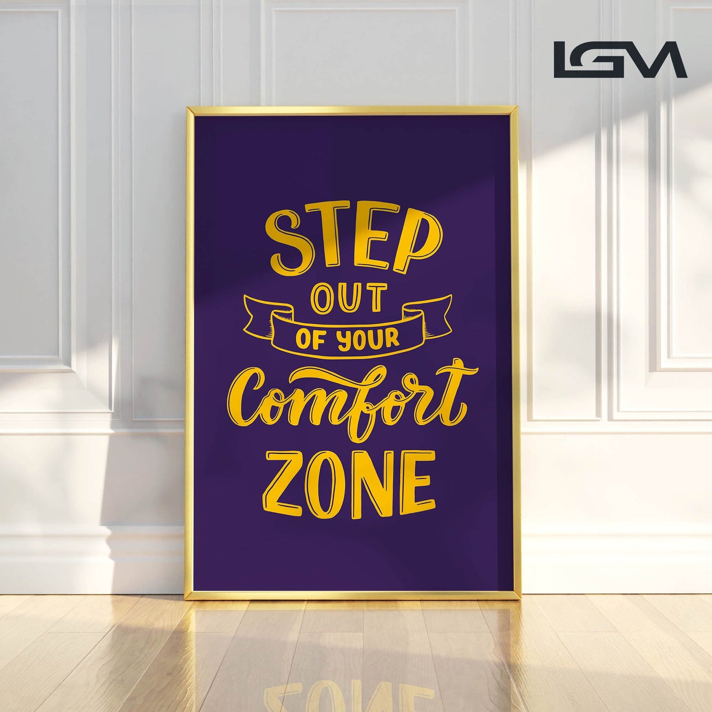 Embrace Growth β Step Out of Your Comfort Zone - Luxury Glass Wall Art