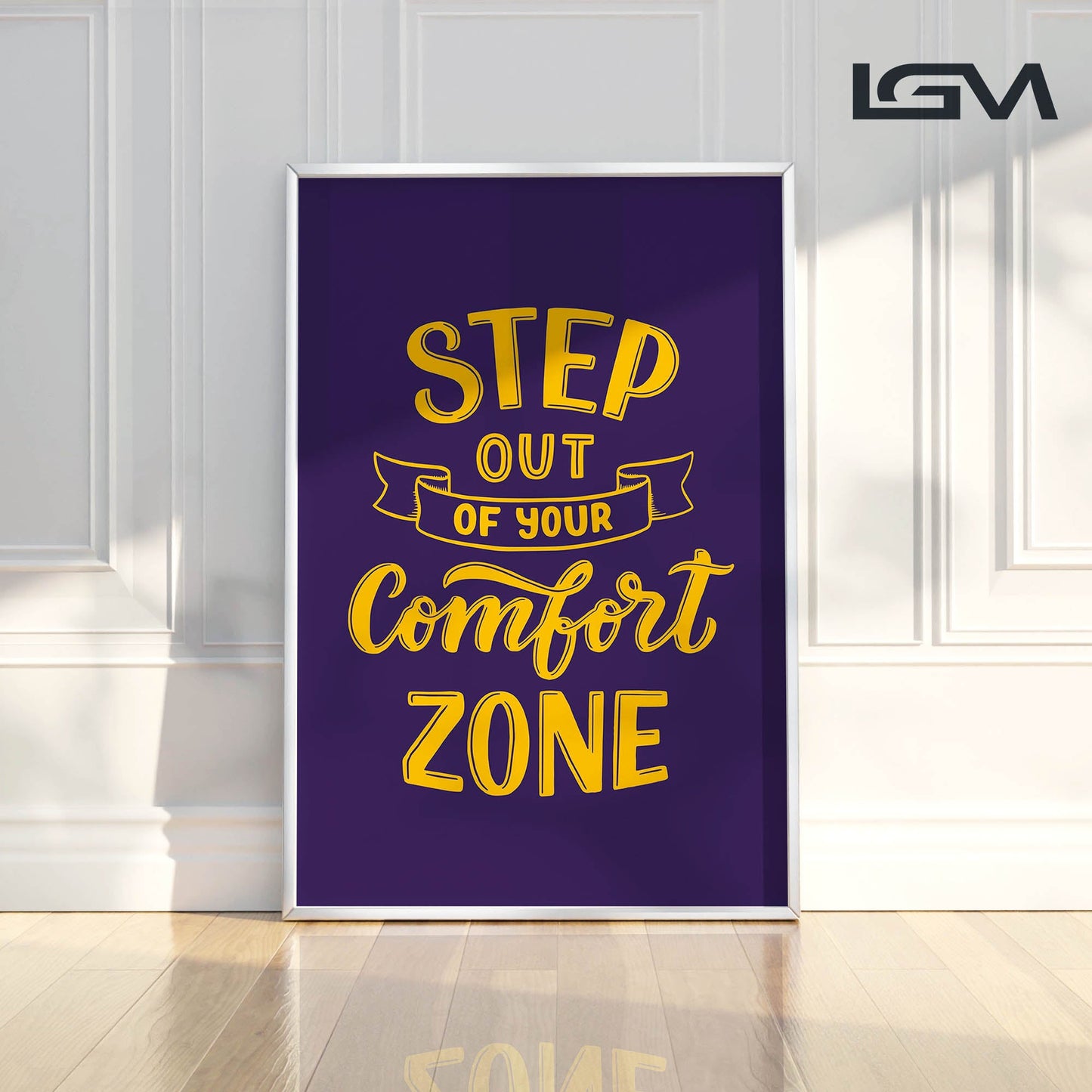 Embrace Growth β Step Out of Your Comfort Zone - Luxury Glass Wall Art