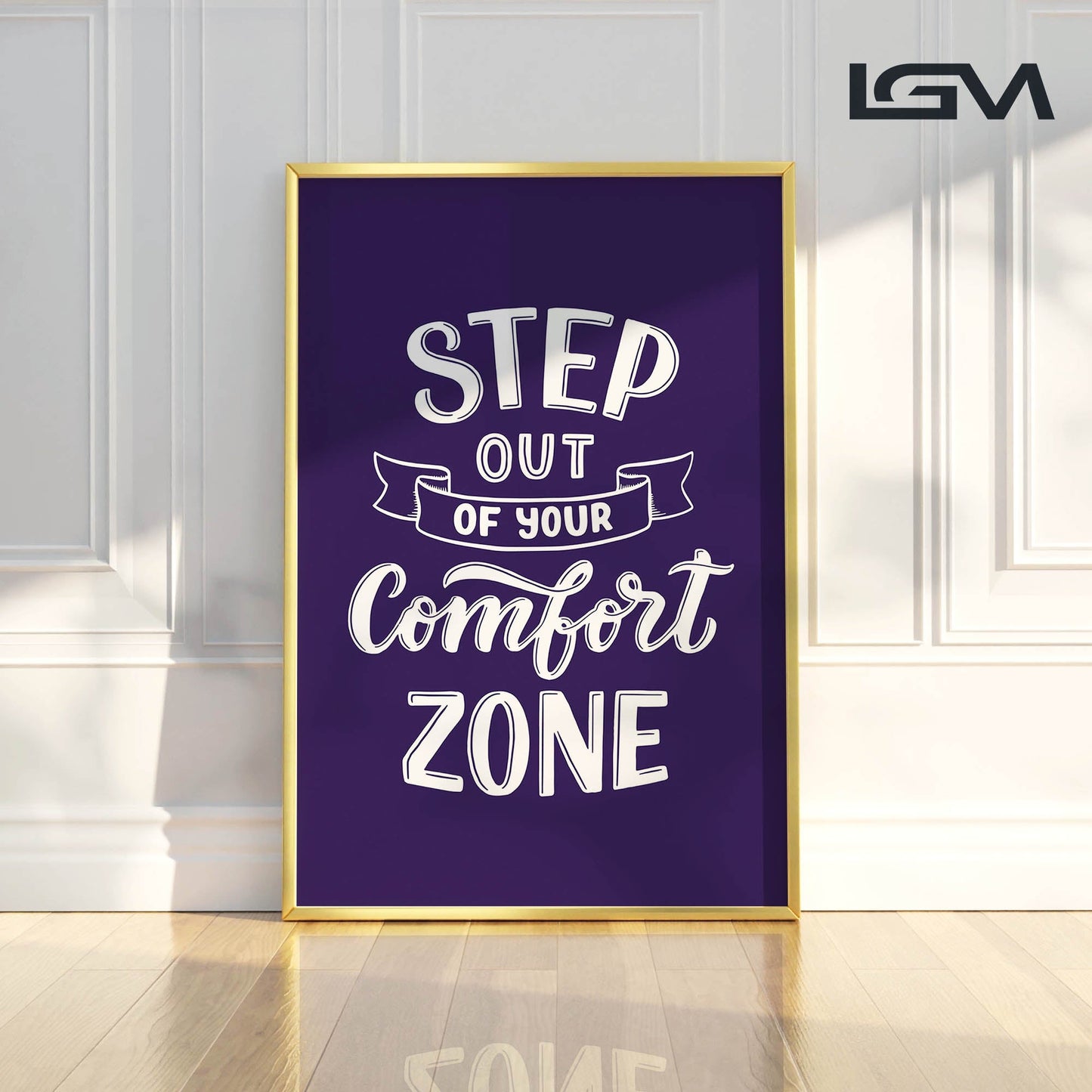 Embrace Growth β Step Out of Your Comfort Zone - Luxury Glass Wall Art
