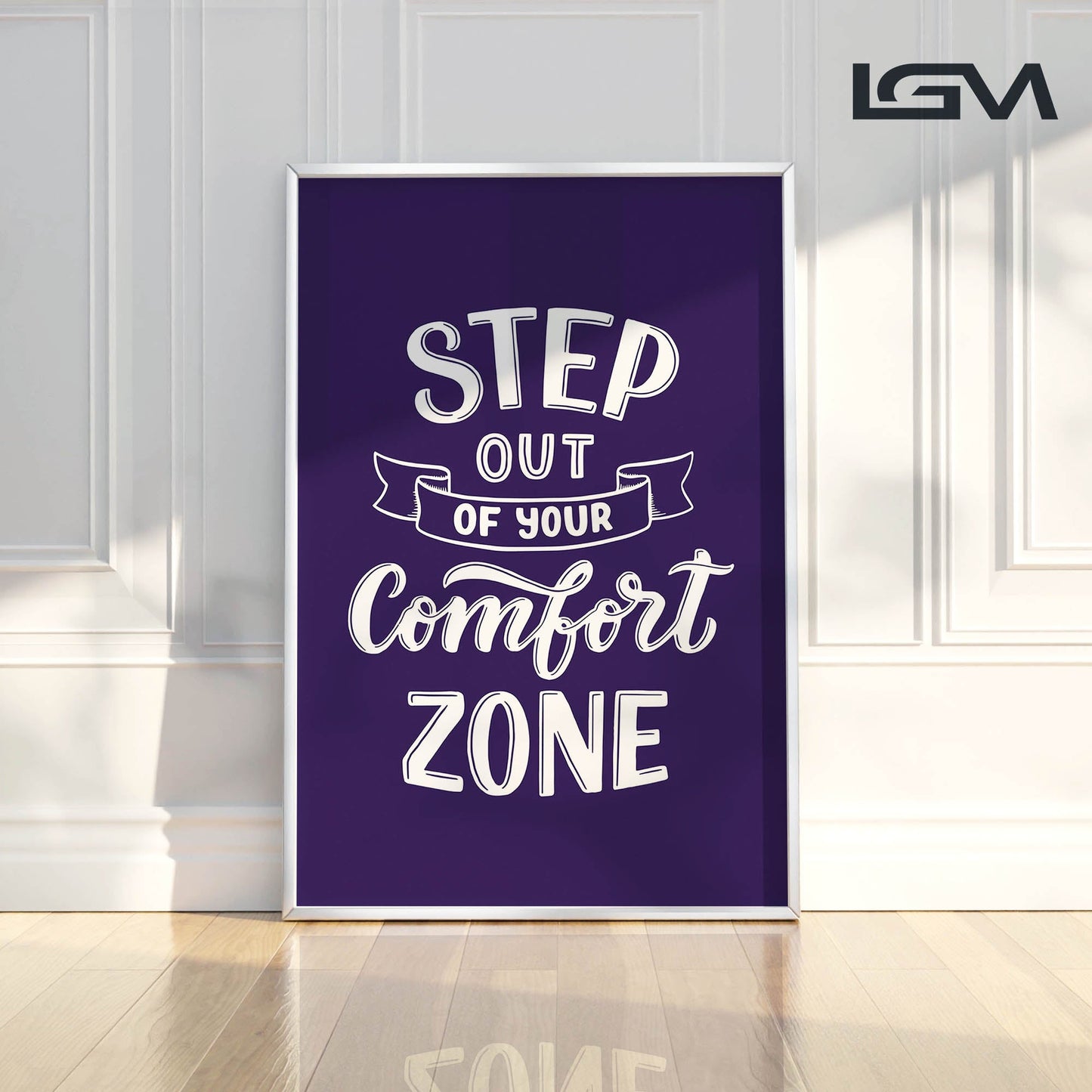 Embrace Growth β Step Out of Your Comfort Zone - Luxury Glass Wall Art