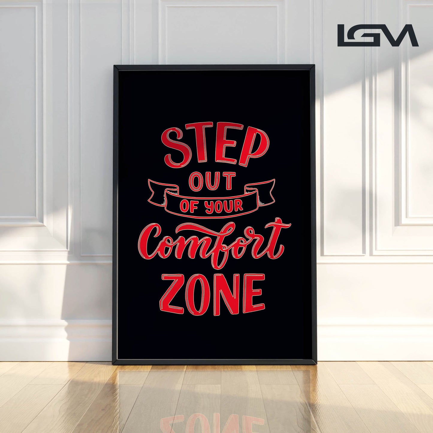 Embrace Growth β Step Out of Your Comfort Zone - Luxury Glass Wall Art
