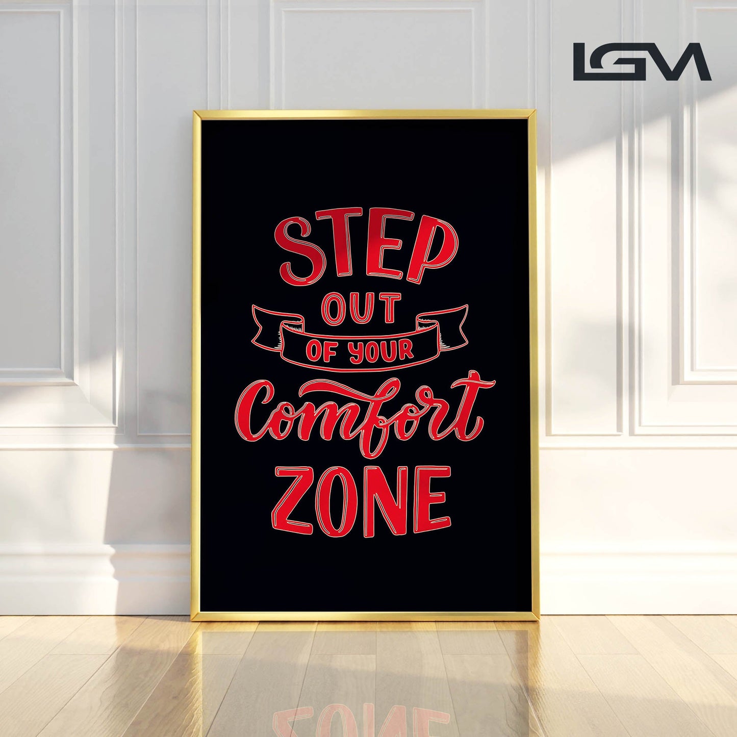 Embrace Growth β Step Out of Your Comfort Zone - Luxury Glass Wall Art