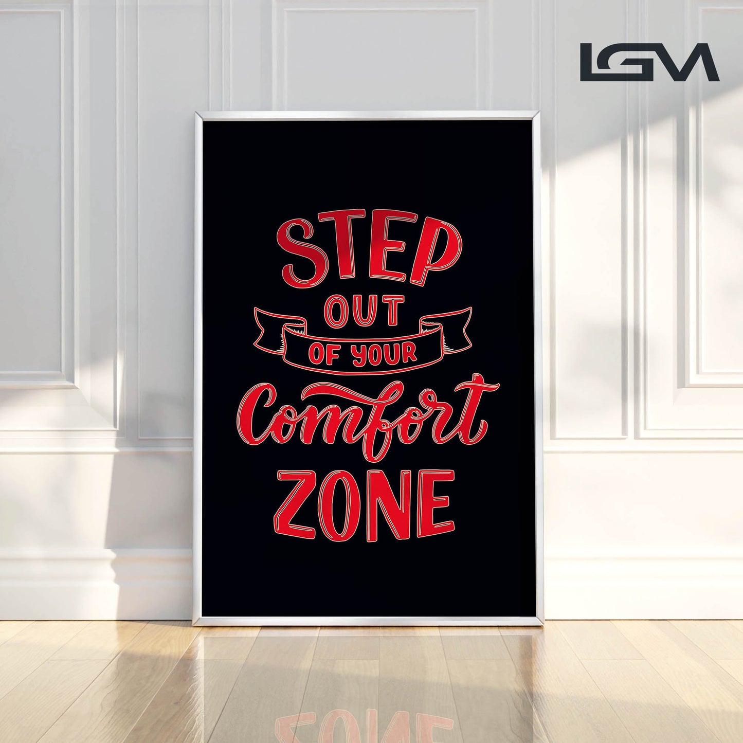 Embrace Growth β Step Out of Your Comfort Zone - Luxury Glass Wall Art