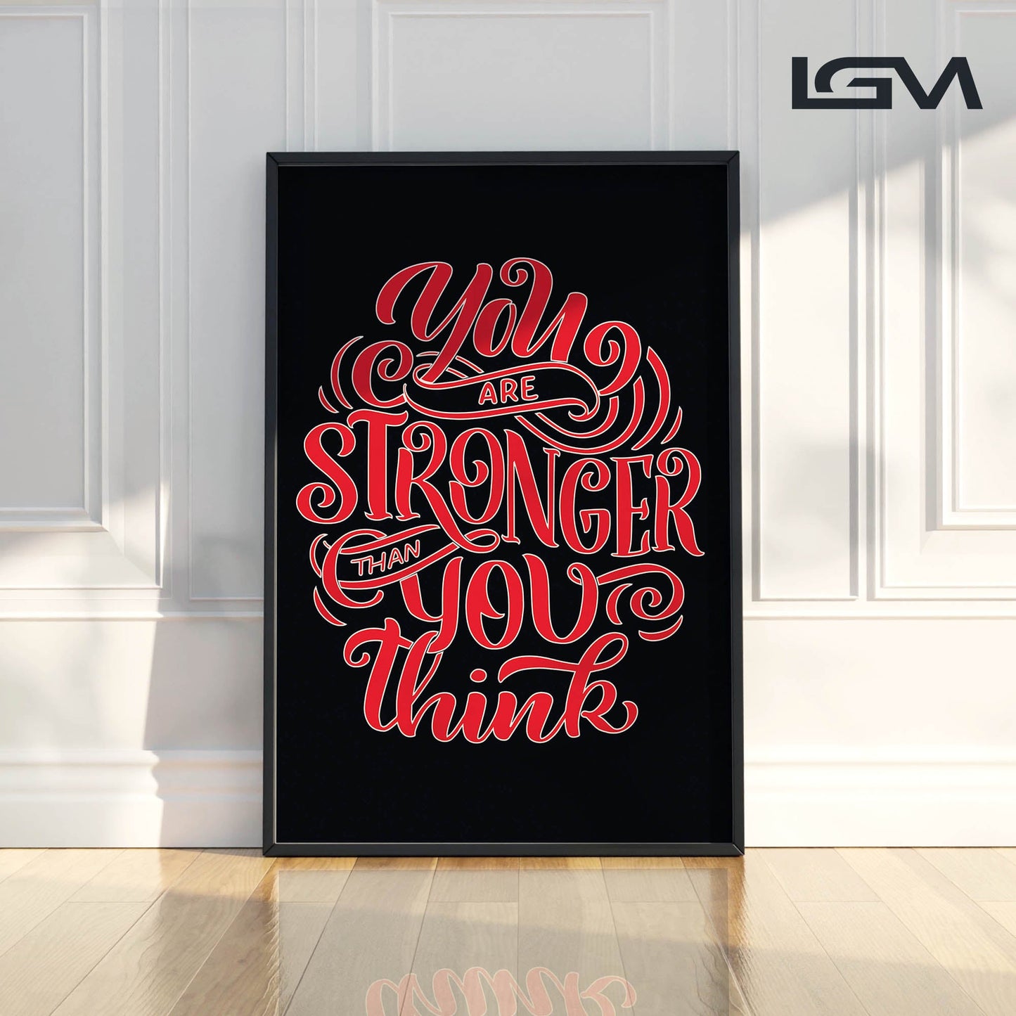 You Are Stronger Than You Think - Luxury Glass Wall Art