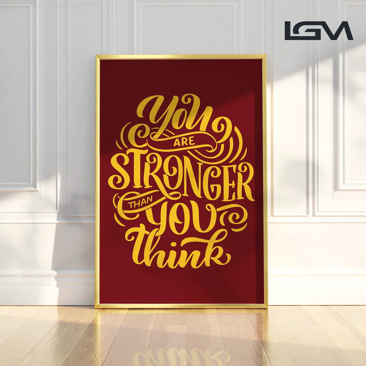 You Are Stronger Than You Think - Luxury Glass Wall Art