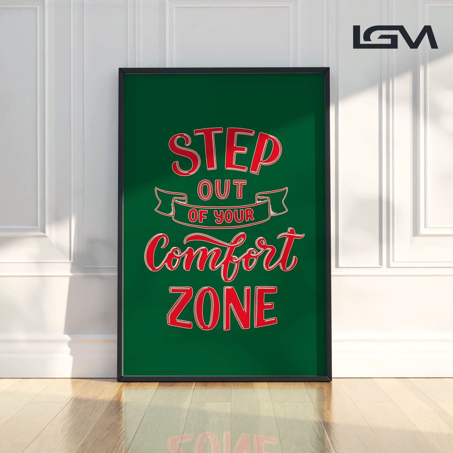 Embrace Growth β Step Out of Your Comfort Zone - Luxury Glass Wall Art
