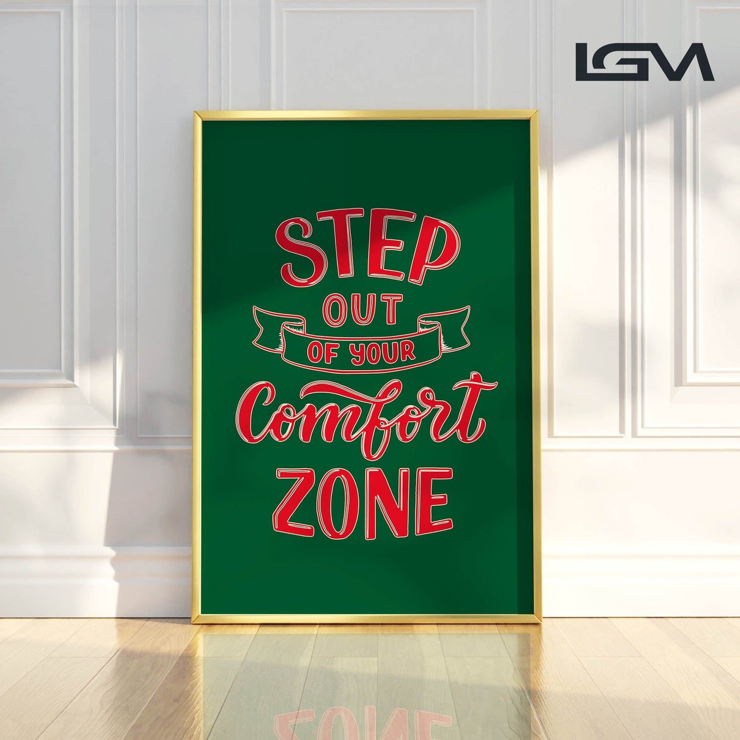 Embrace Growth β Step Out of Your Comfort Zone - Luxury Glass Wall Art