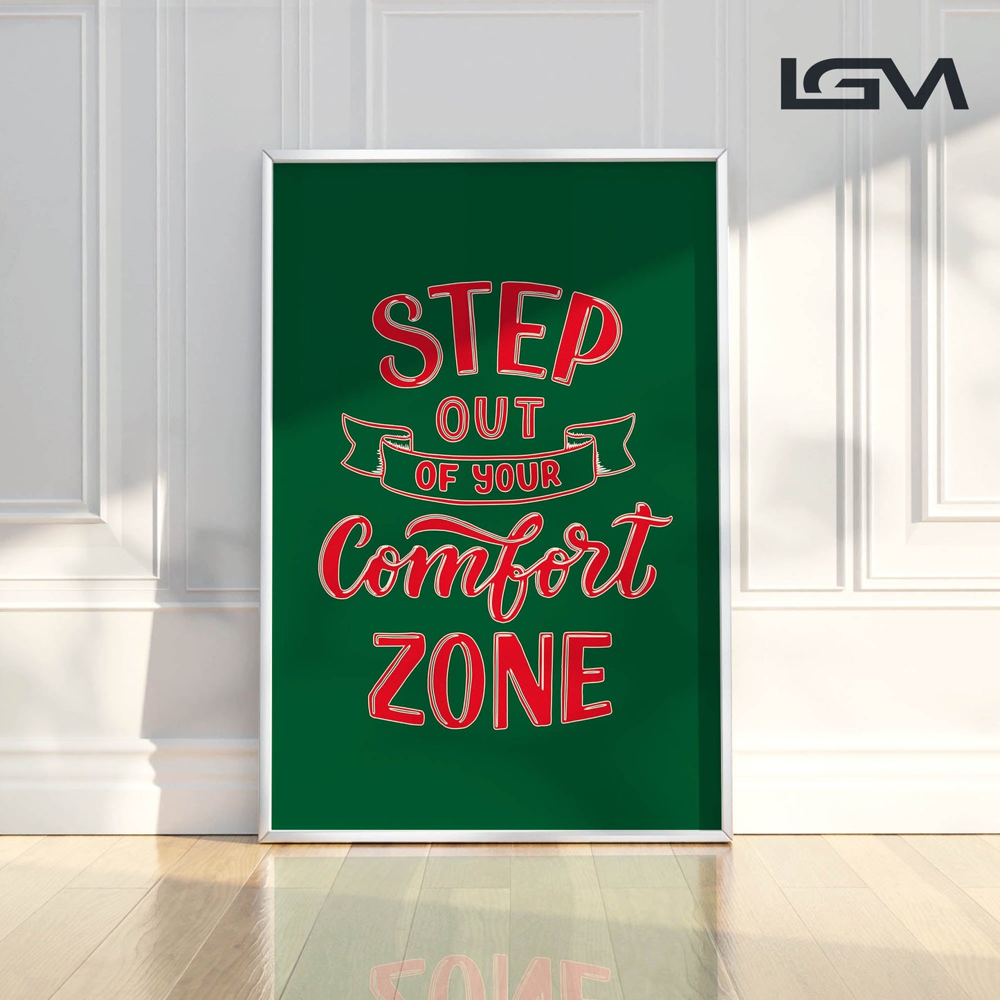 Embrace Growth β Step Out of Your Comfort Zone - Luxury Glass Wall Art