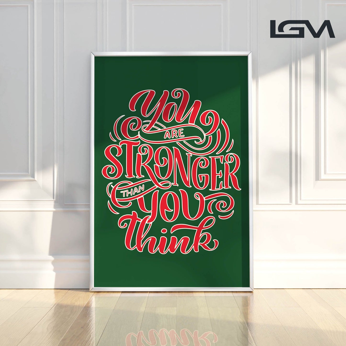 You Are Stronger Than You Think - Luxury Glass Wall Art