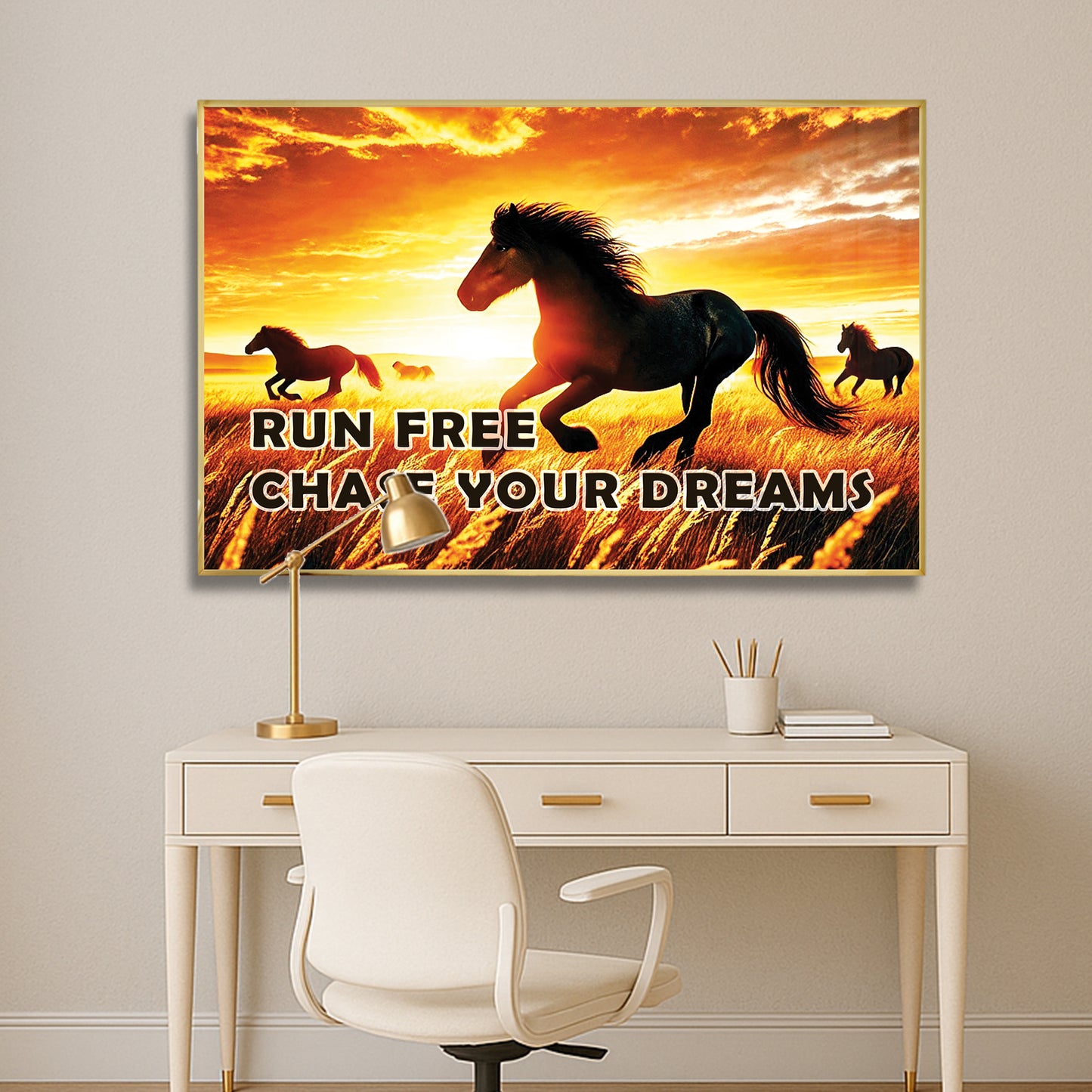 Run Free, Chase Your Dreams – Horse Wall Art