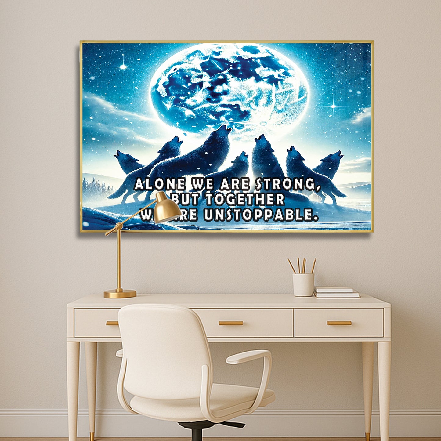 Together We Are Unstoppable – Wolves Wall Art