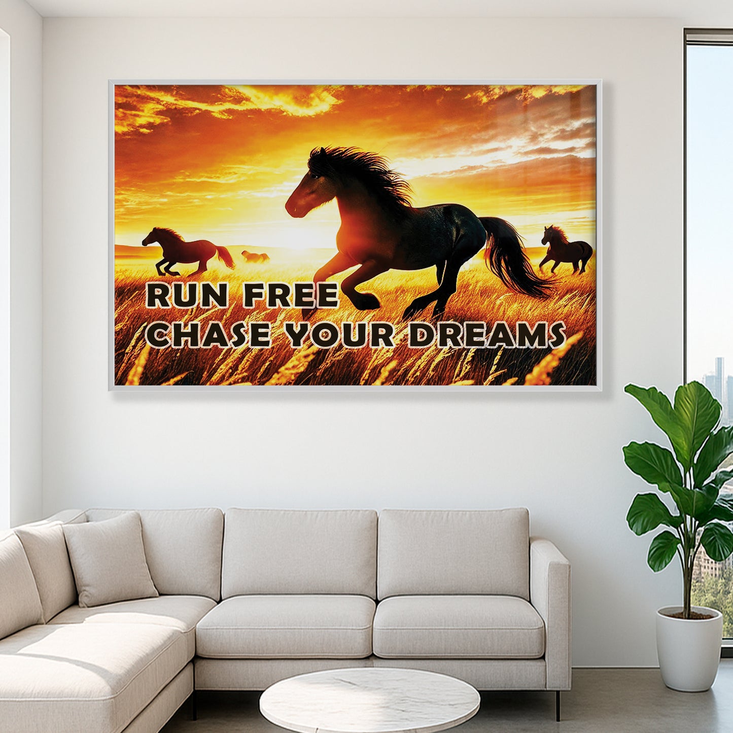 Run Free, Chase Your Dreams – Horse Wall Art