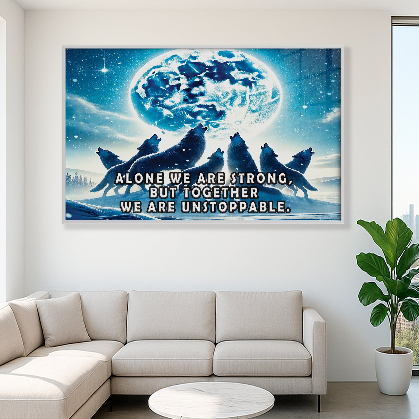 Together We Are Unstoppable – Wolves Wall Art