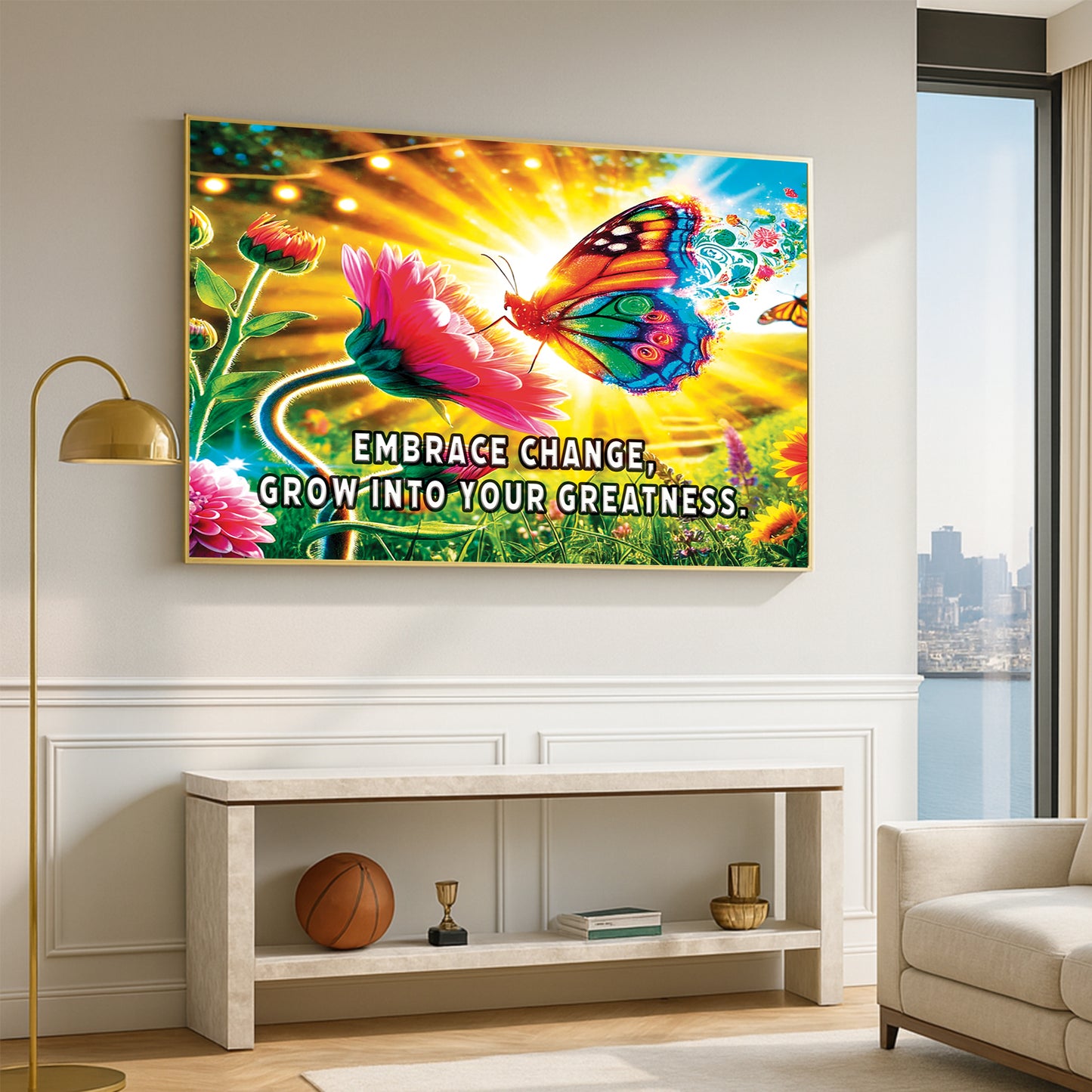 Butterfly of Change – Embrace Change Motivational Wall Art