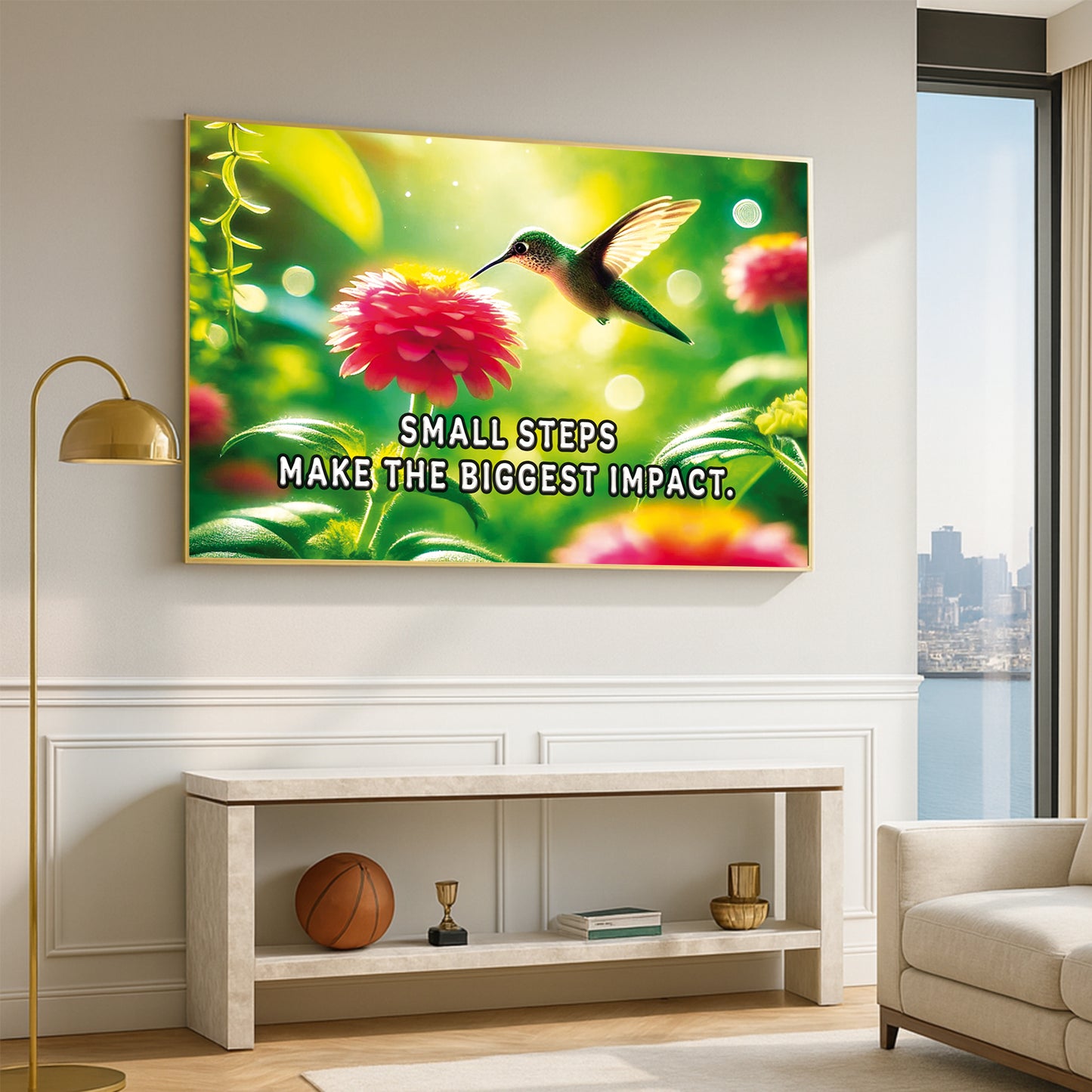 Small Steps, Big Impact – Hummingbird Wall Art