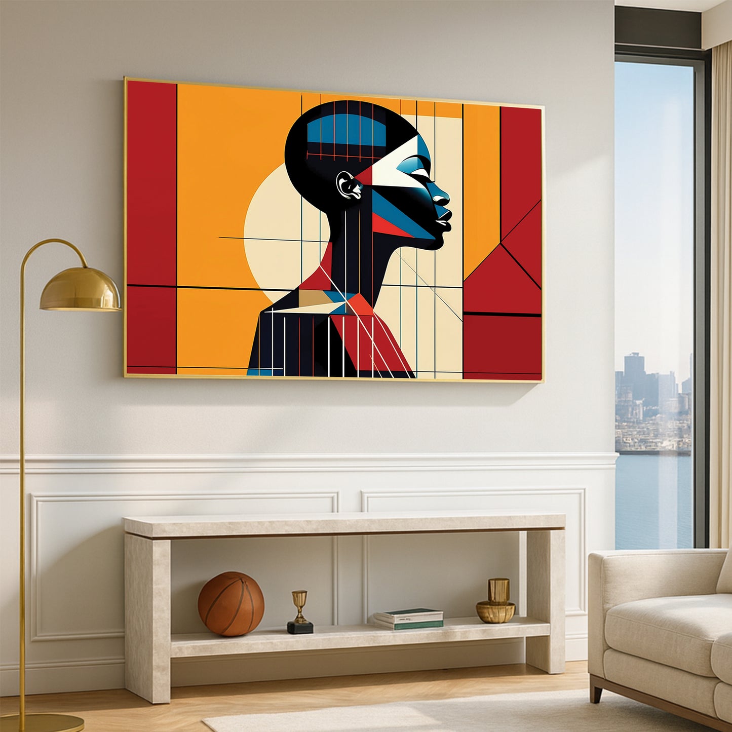 Grace in Profile – Luxury Framed Glass Art