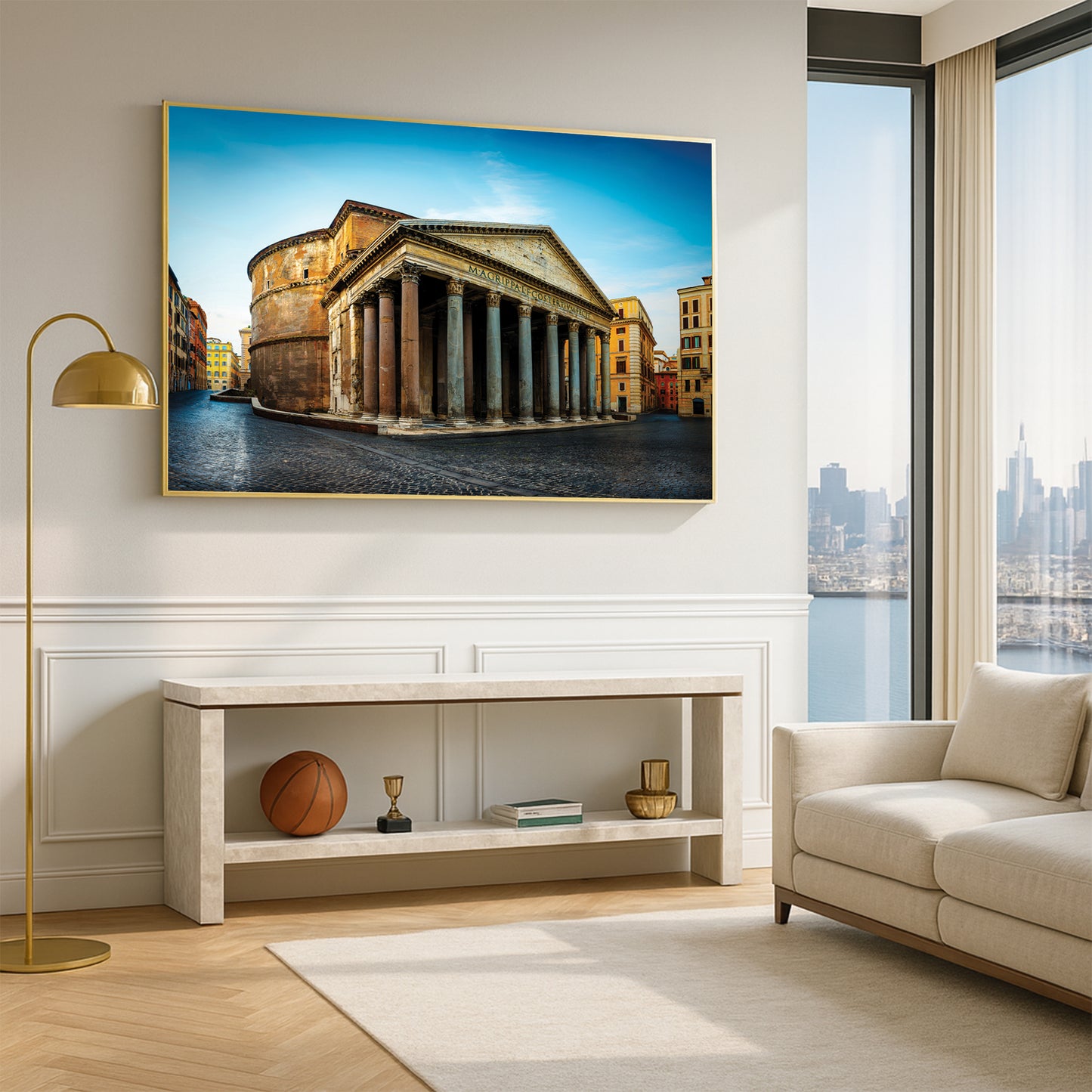Pantheon of Rome – Ancient Temple with Corinthian Columns, Luxury UV Gloss Wall Art