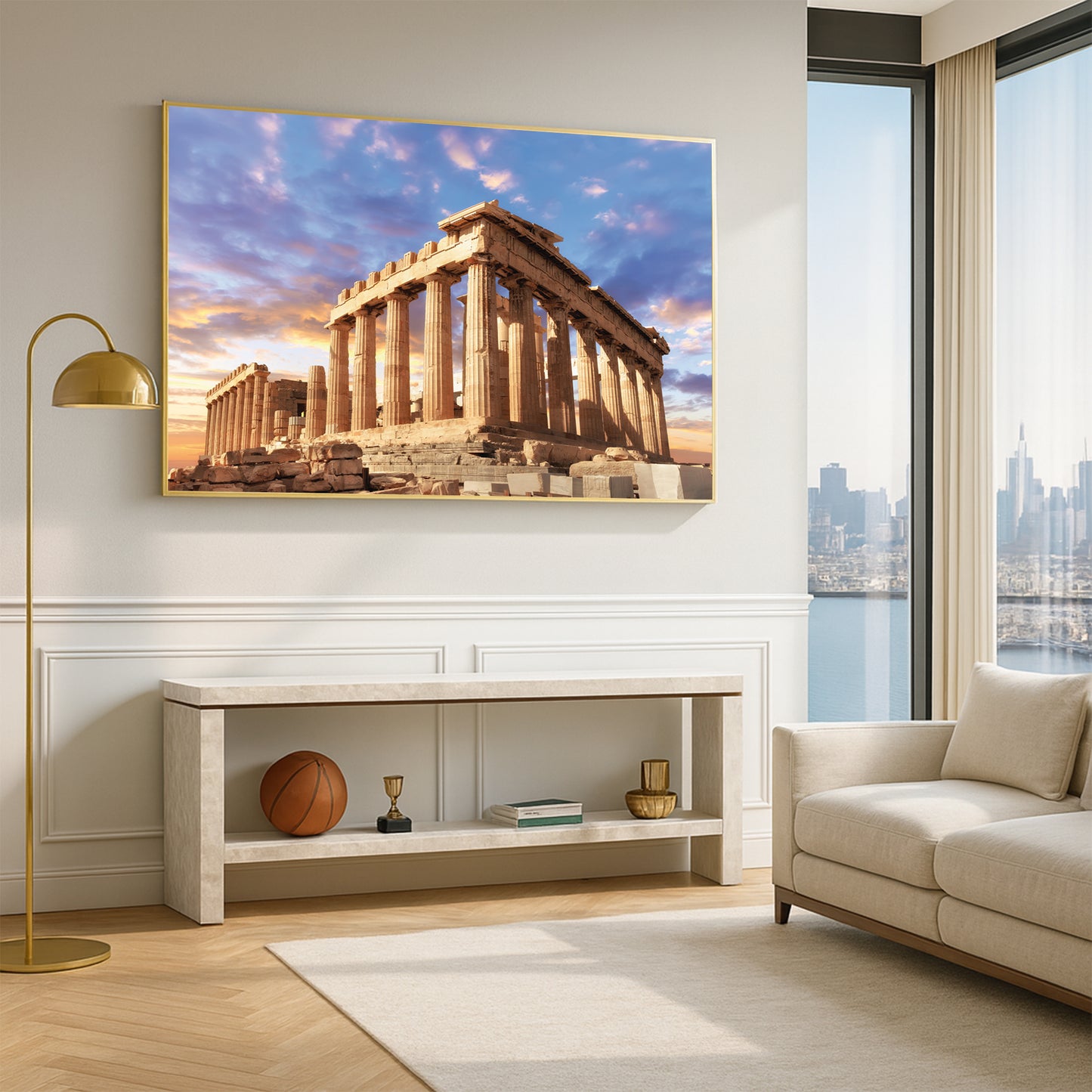 Parthenon at Sunset โ Athens Greece Ancient Architecture Print