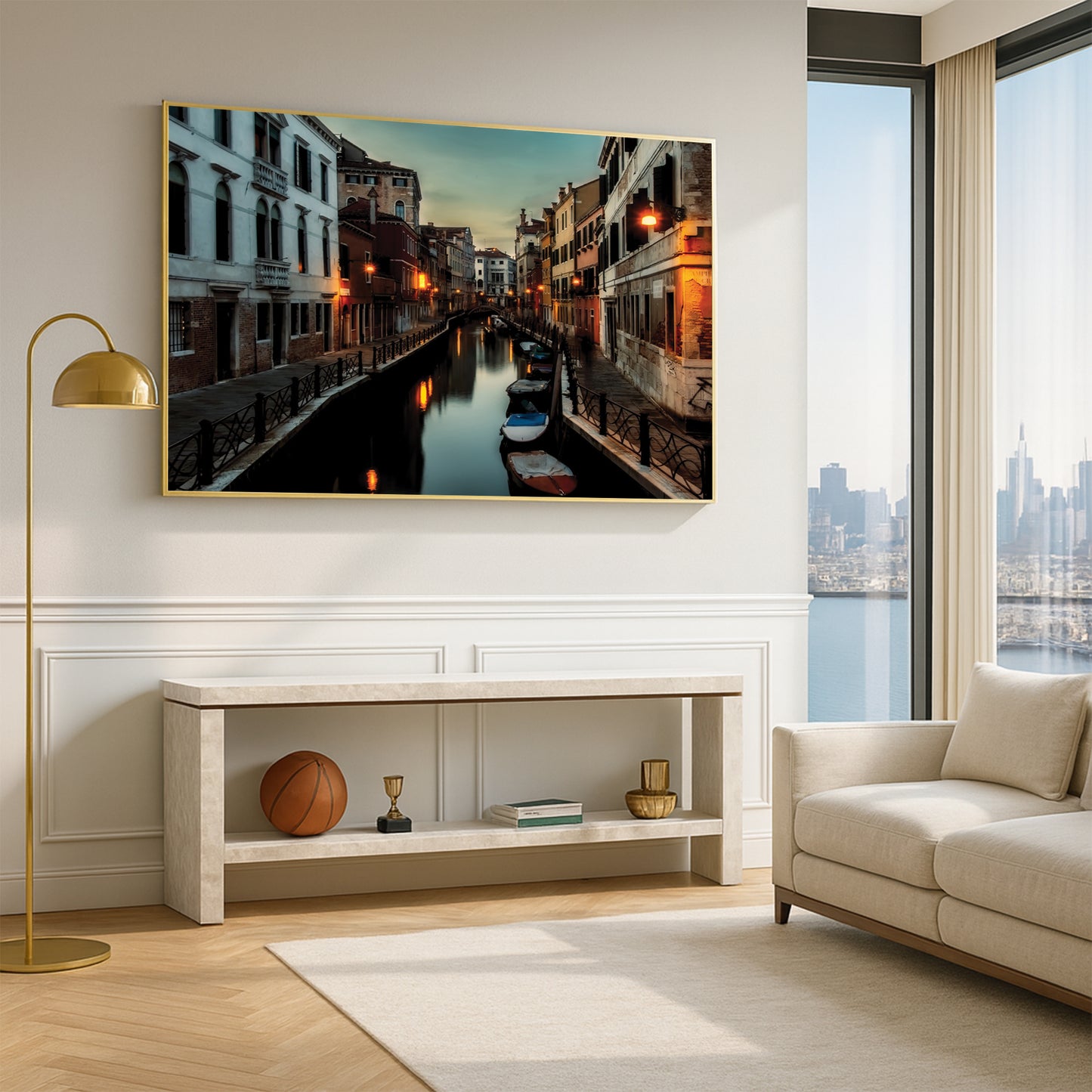 Venice Canal at Dusk – Tranquil Evening Glow