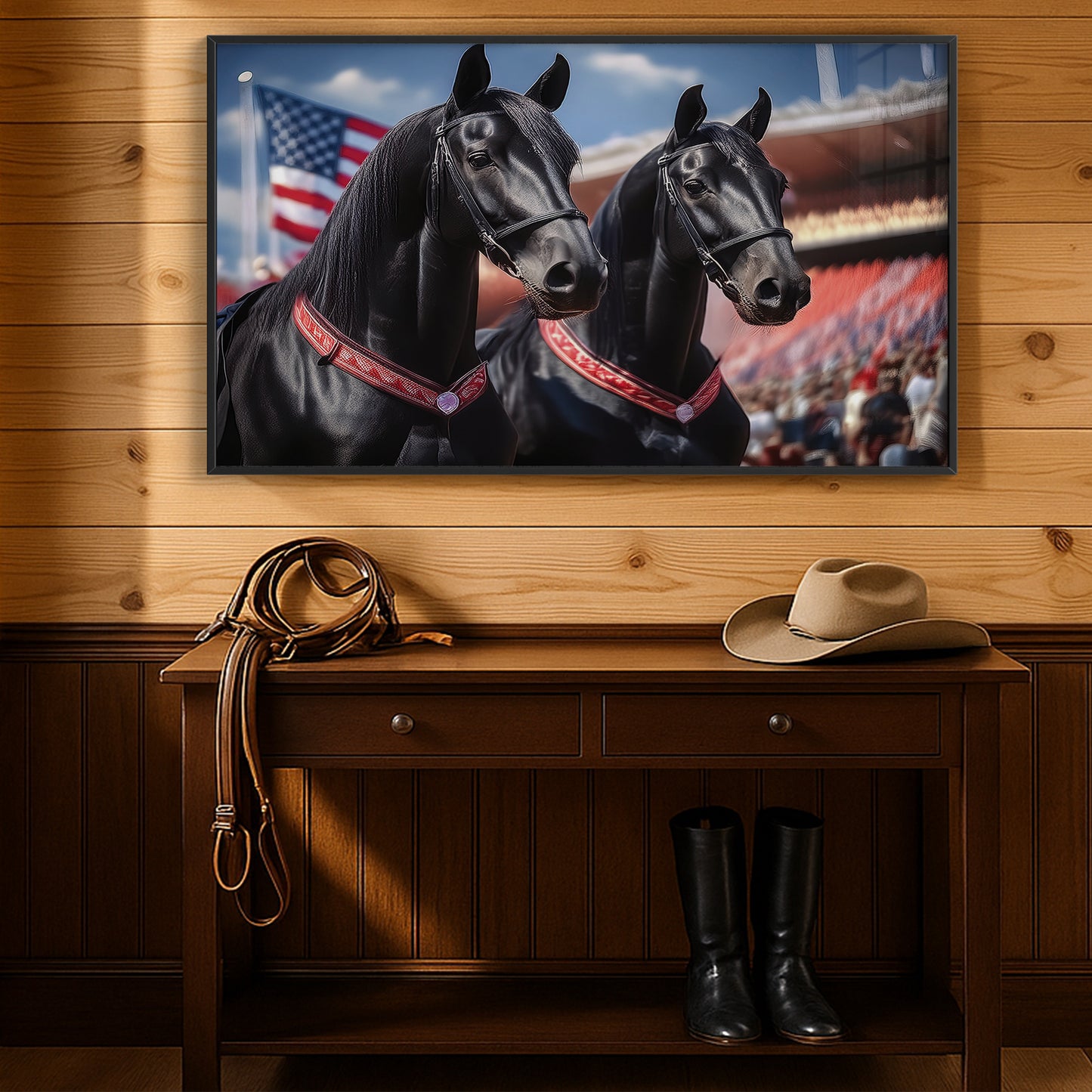 Champions in Red – Draft Horses at Parade Ground